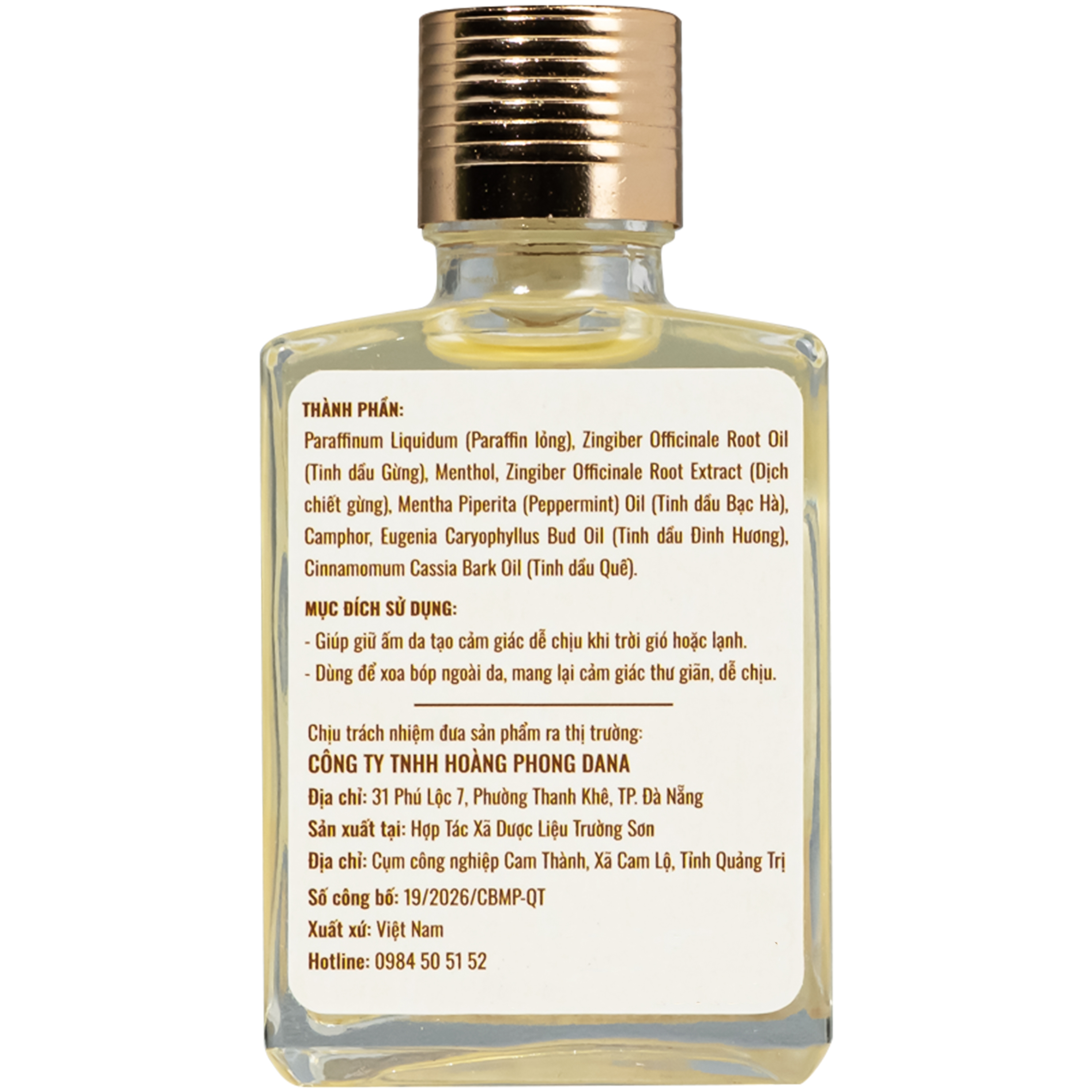 Hình ảnh Dầu gừng thảo dược Nhất Phong giúp giảm đau cơ xương khớp (30ml)