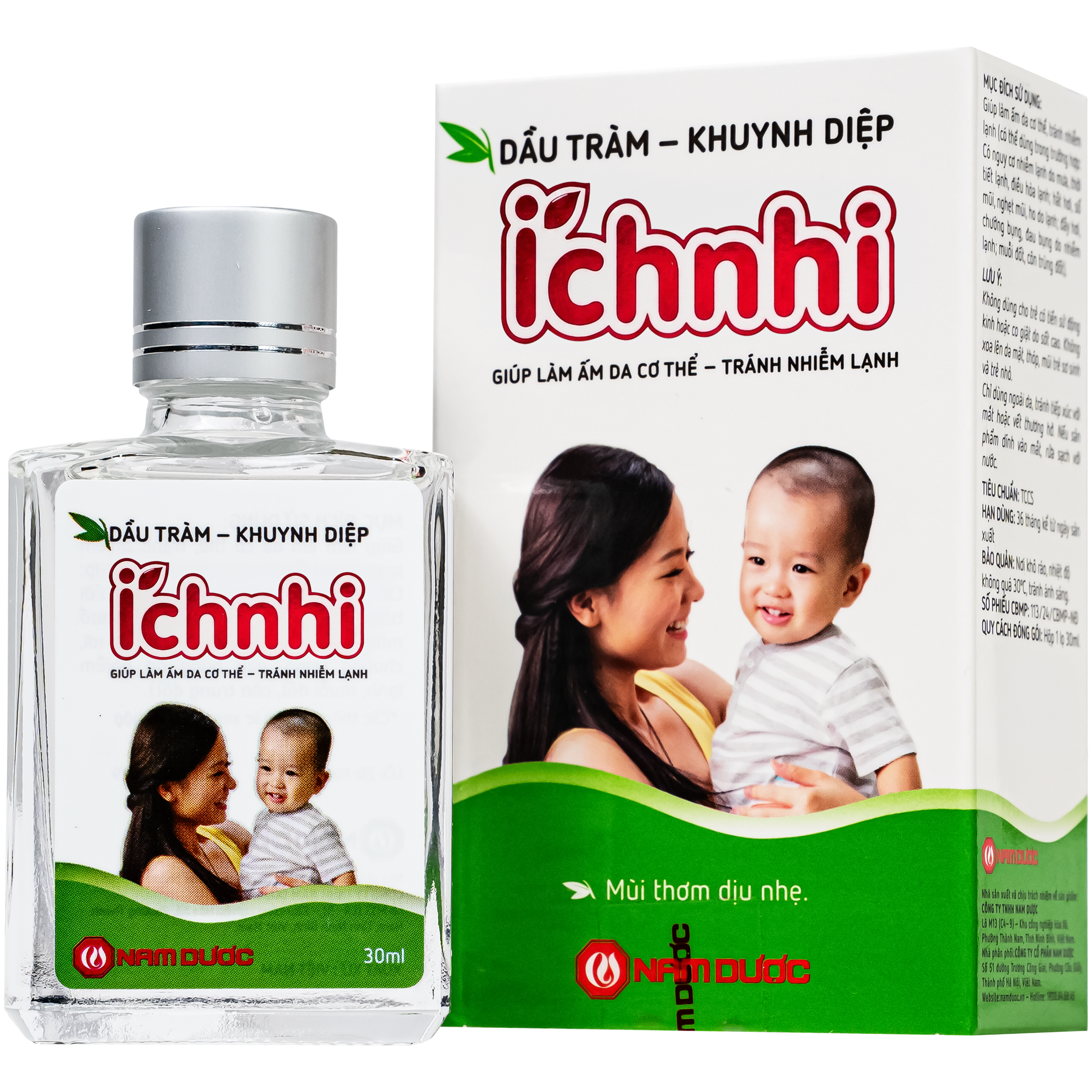 Hình ảnh Dầu tràm khuynh diệp Ích nhi giúp giữ ấm cơ thể, phòng cảm lạnh (30ml)