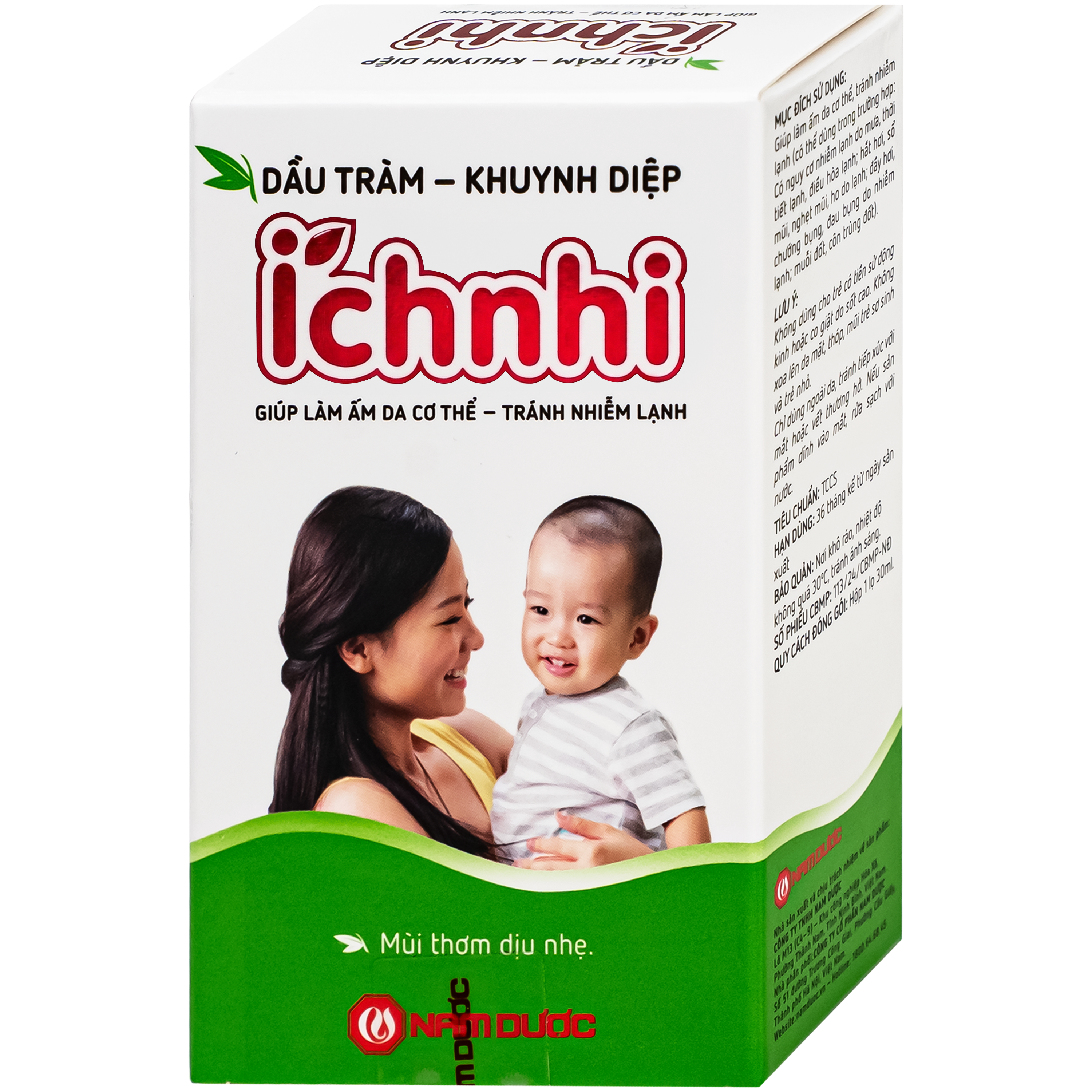 Hình ảnh Dầu tràm khuynh diệp Ích nhi giúp giữ ấm cơ thể, phòng cảm lạnh (30ml)