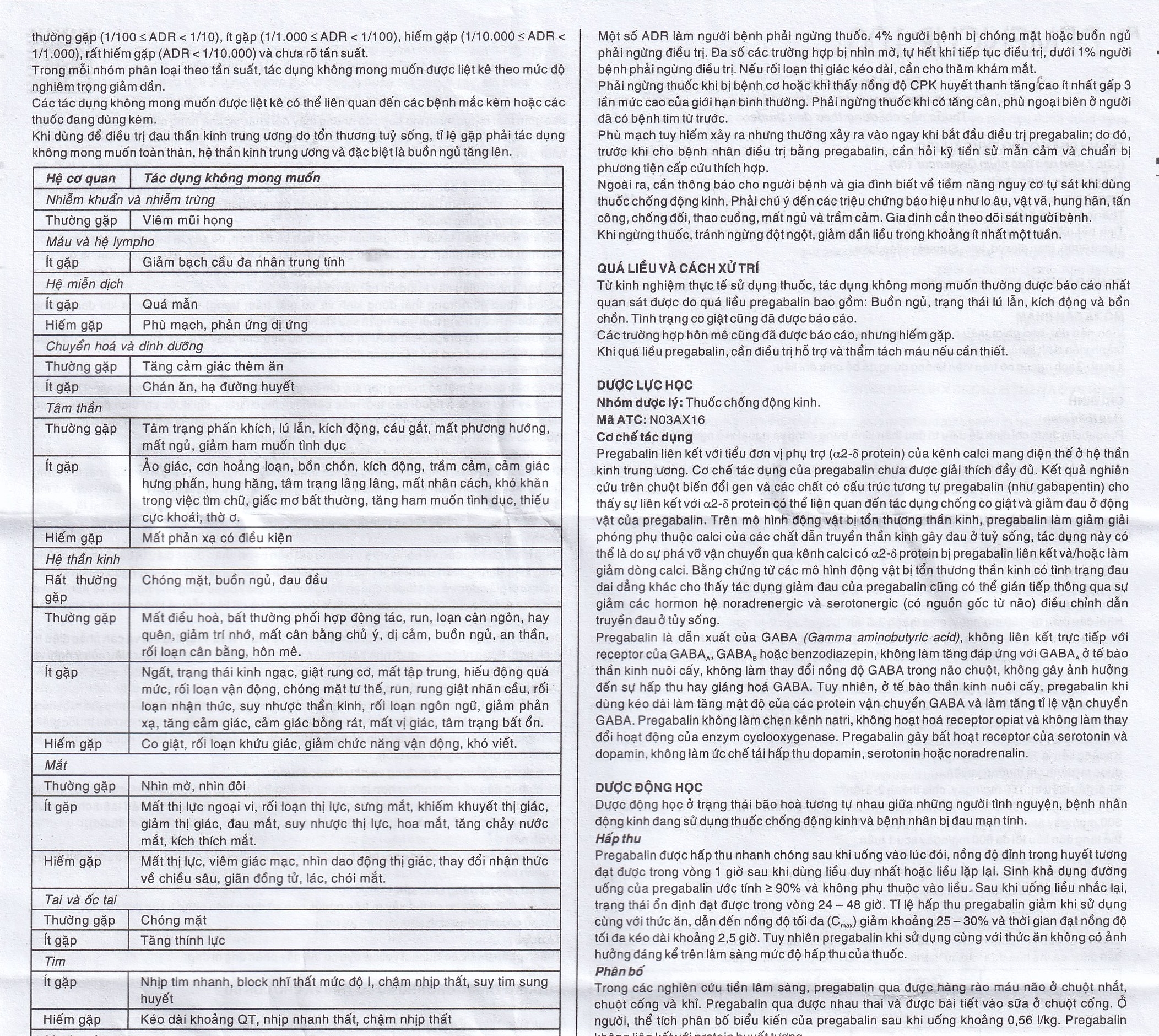 Hình ảnh Thuốc Demencur 100 DaviPharm điều trị đau thần kinh trung ương và ngoại vi (3 vỉ x 10 viên)