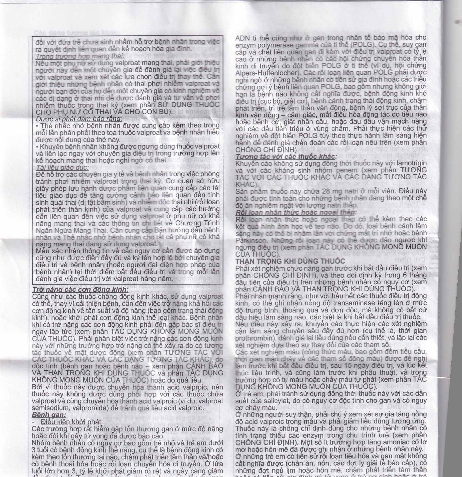 Hình ảnh Thuốc Depakine 200mg Sanofi điều trị động kinh (40 viên)