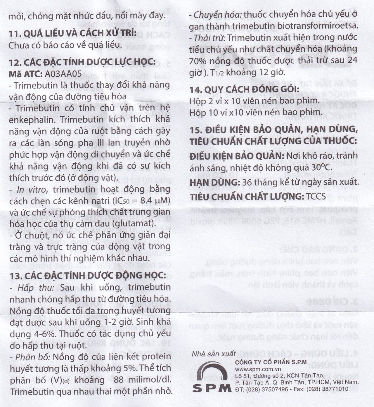 Hình ảnh Thuốc Detriat điều trị triệu chứng đau, rối loạn chuyển vận ruột, khó chịu đường ruột (2 vỉ x 10 viên)
