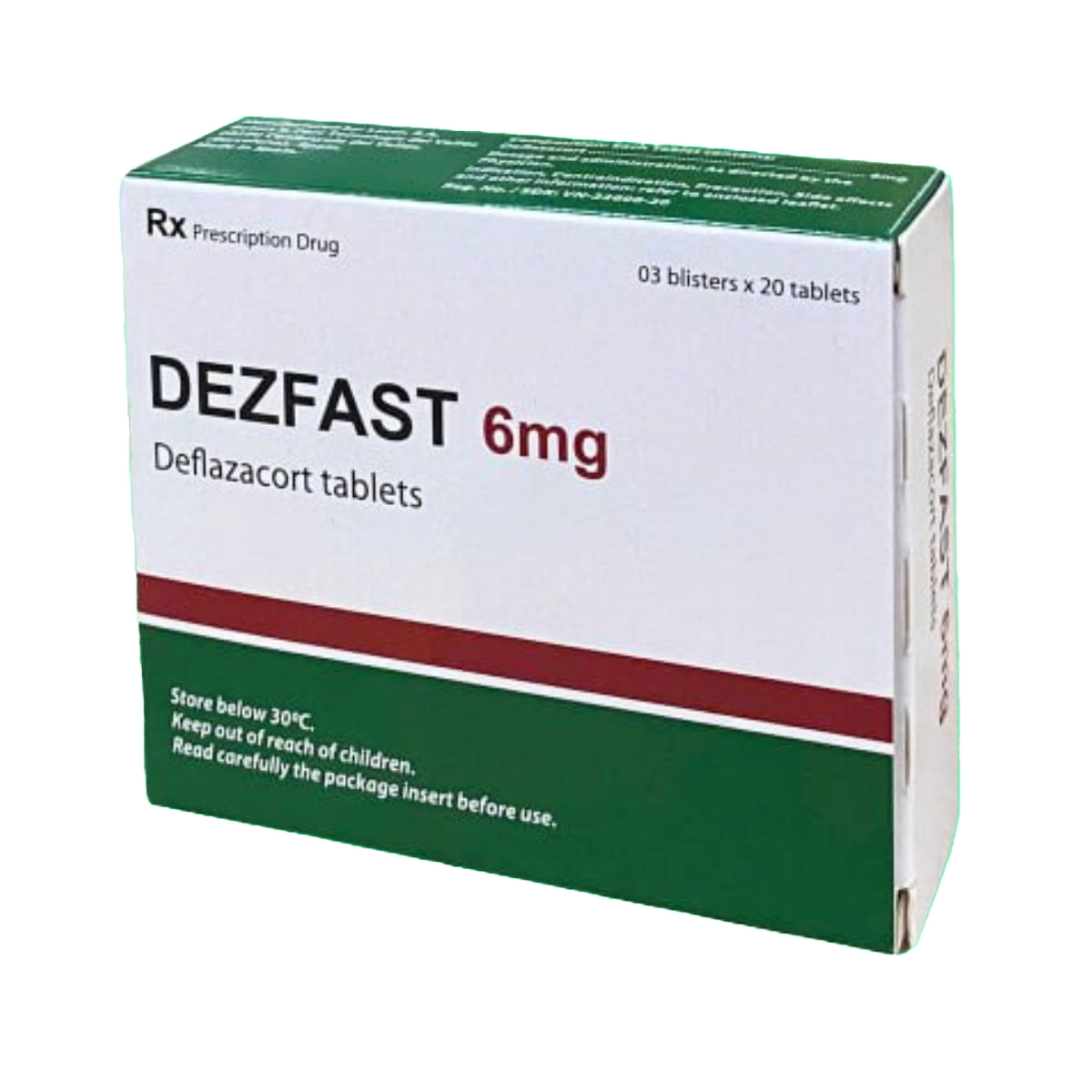 Hình ảnh Thuốc Dezfast 6mg Lacer điều trị bằng Glucocorticoid (1 vỉ x 20 viên)