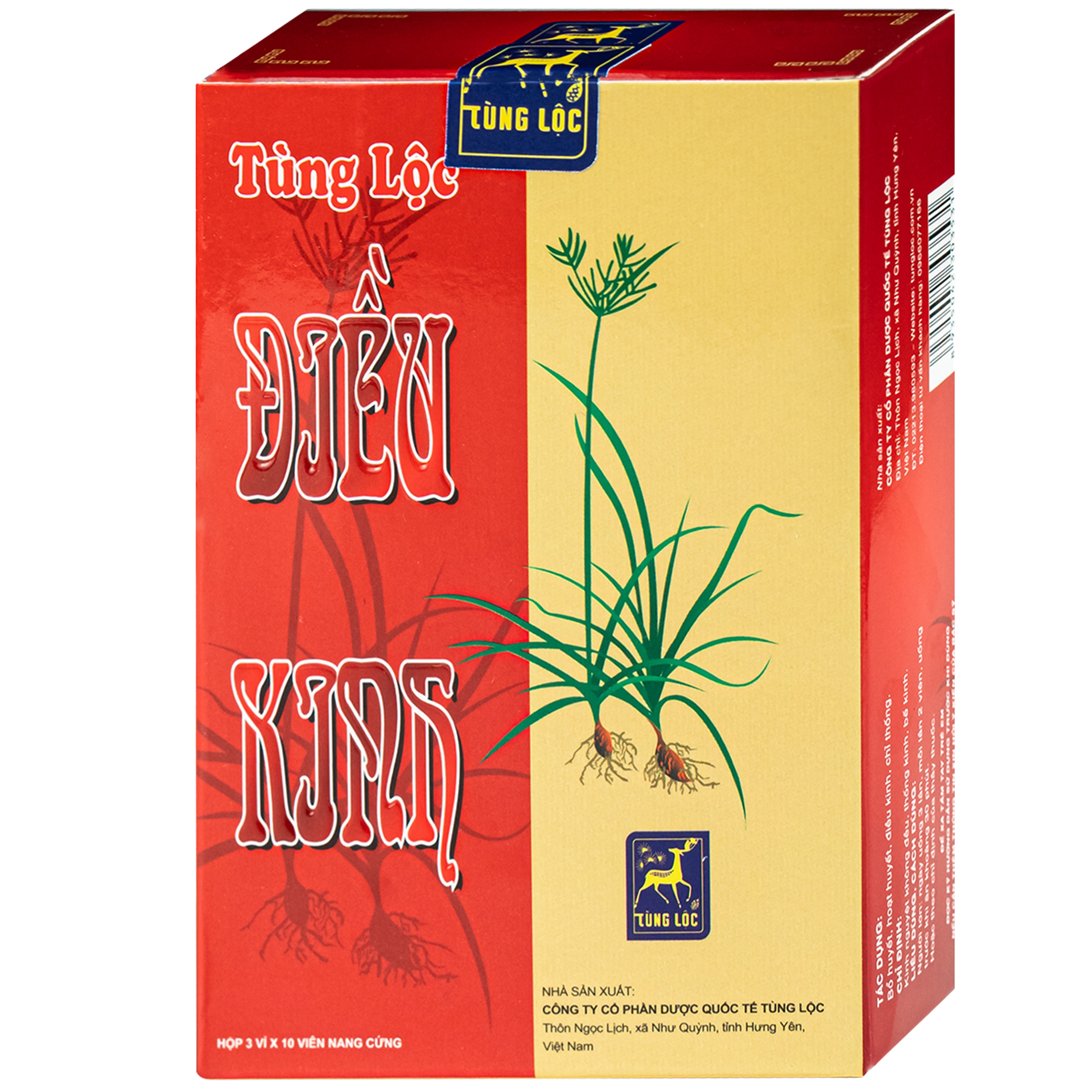 Hình ảnh Thuốc Điều kinh Tùng lộc điều trị bổ huyết, hoạt huyết, điều kinh, chỉ thống (3 vỉ x 10 viên)