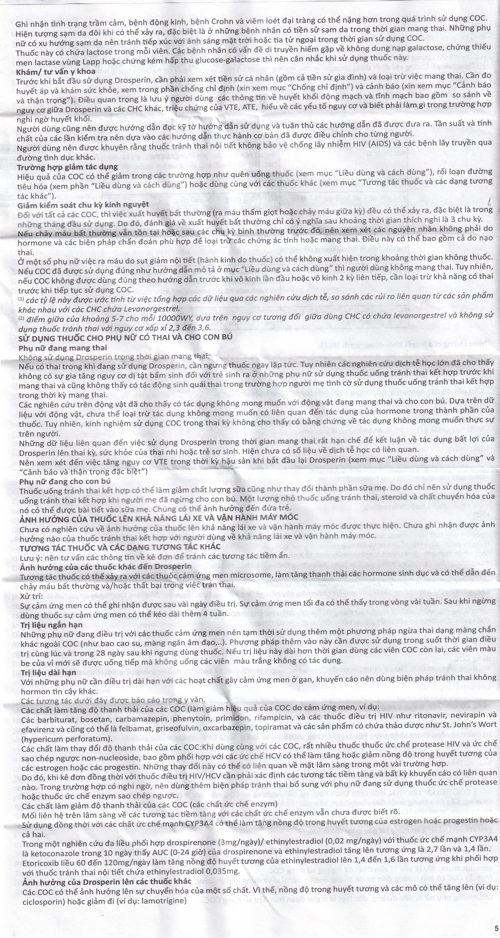 Hình ảnh Thuốc tránh thai hằng ngày Drosperin Abbott (1 vỉ x 28 viên)