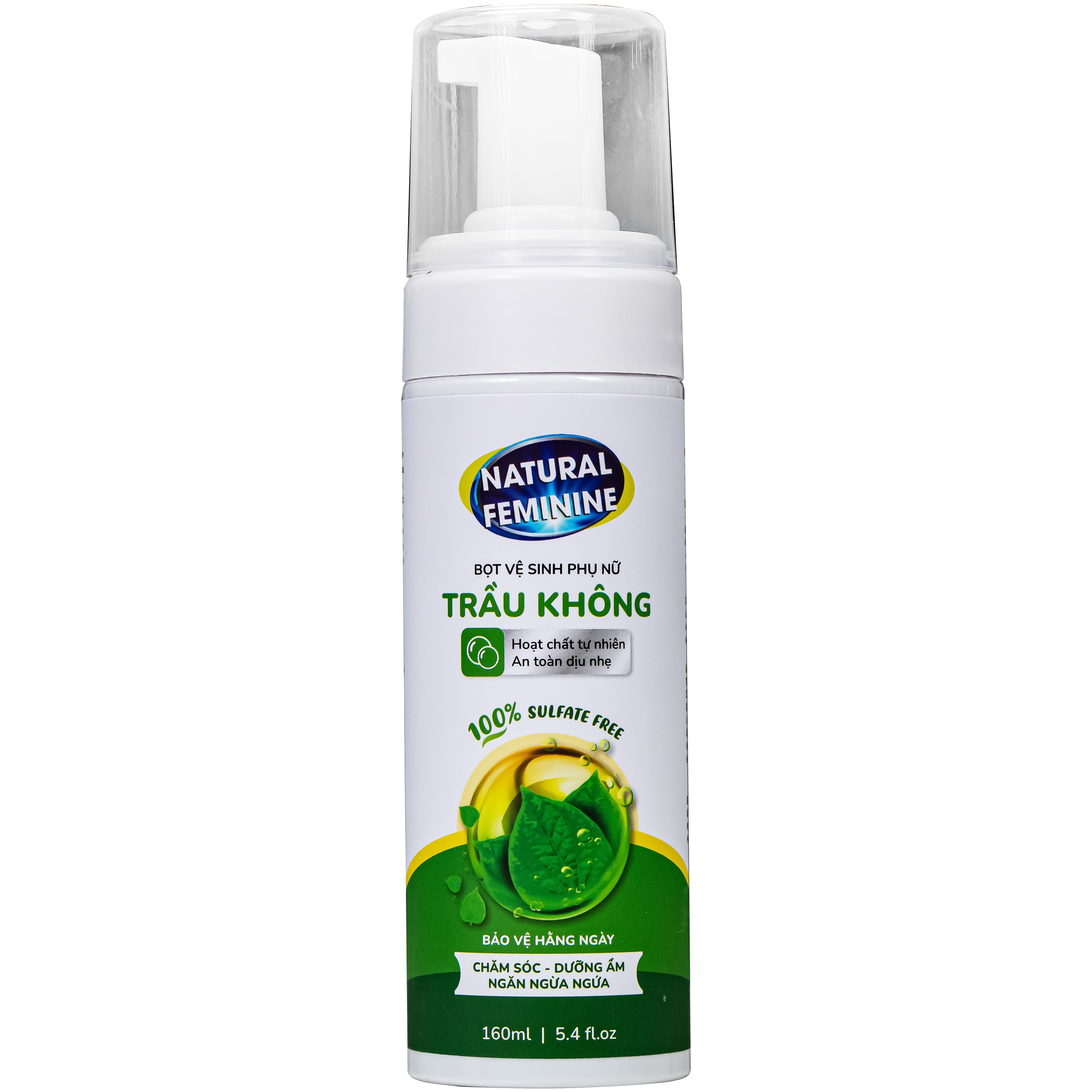 Hình ảnh Dung dịch vệ sinh phụ nữ dạng bọt Natural Feminine Lá Trầu Không kháng khuẩn, vệ sinh nhẹ nhàng (160ml)