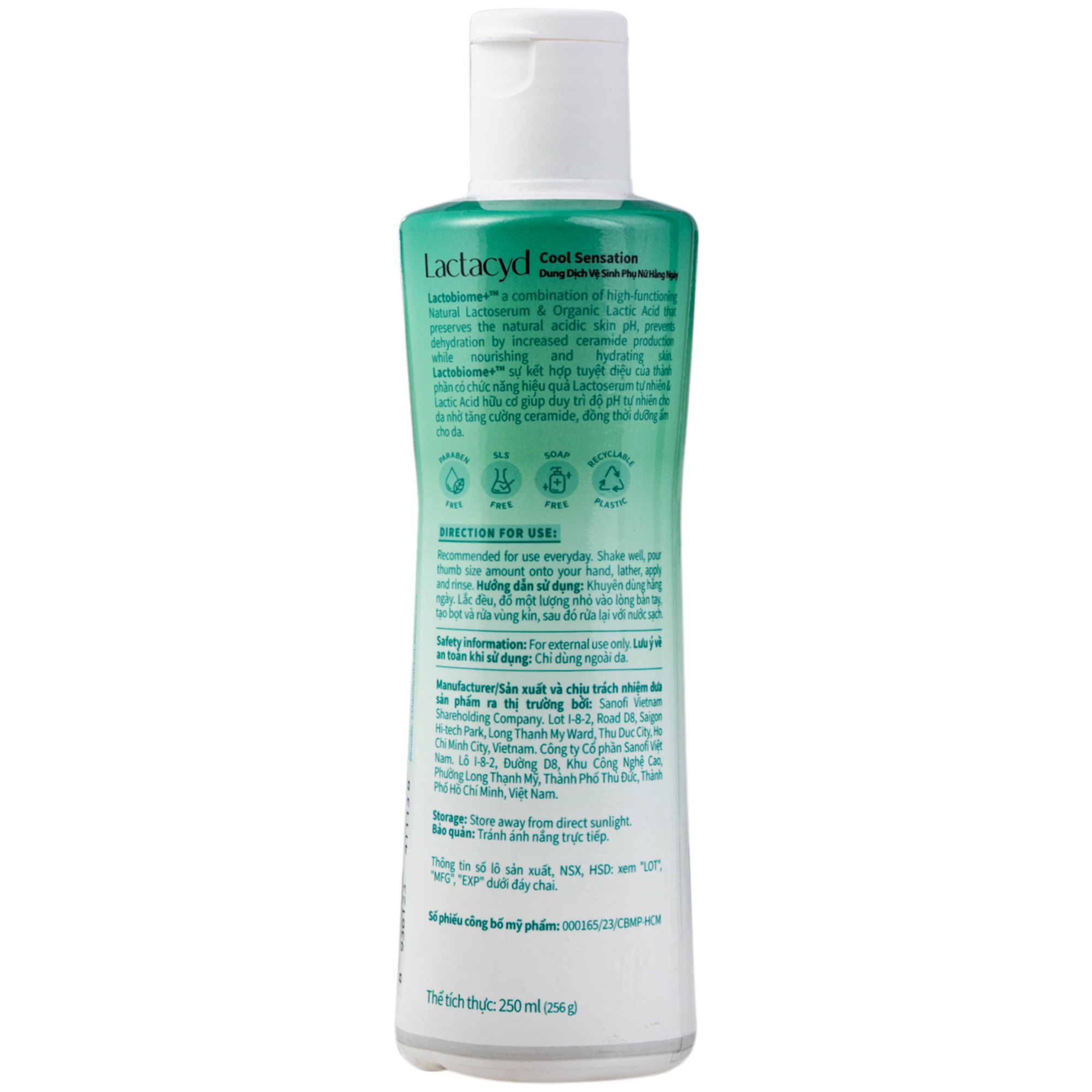 Hình ảnh Dung Dịch Vệ Sinh Phụ Nữ Lactacyd Cool Sensation (250ml)