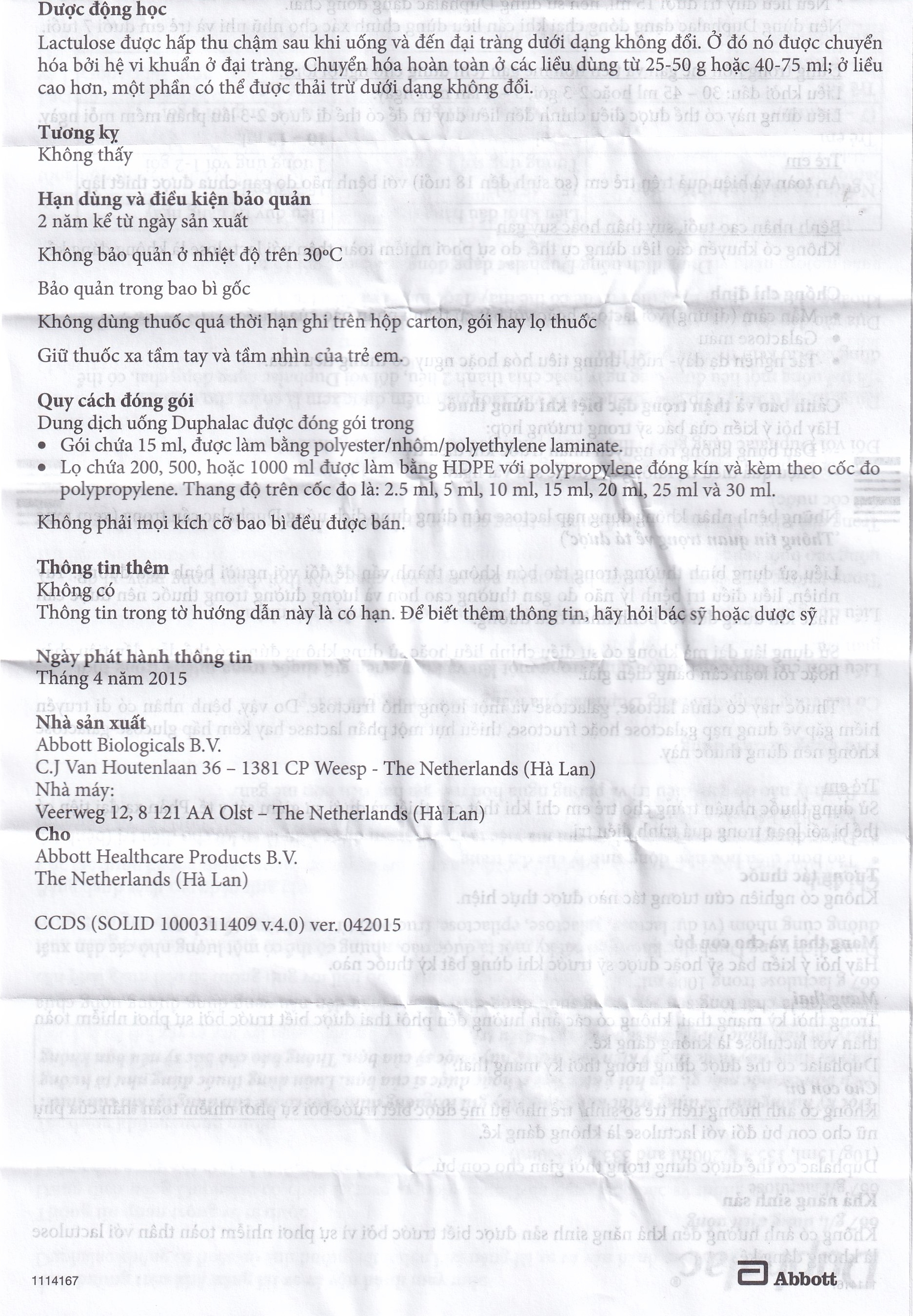 Hình ảnh Duphalac (Lactulose) điều trị táo bón hiệu quả và tăng cường lợi khuẩn ruột (20 gói x 15ml)