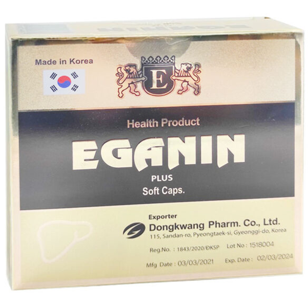 Hình ảnh Viên nang mềm Eganin DongKwang hỗ trợ giải độc và bảo vệ gan (12 vỉ x 5 viên)
