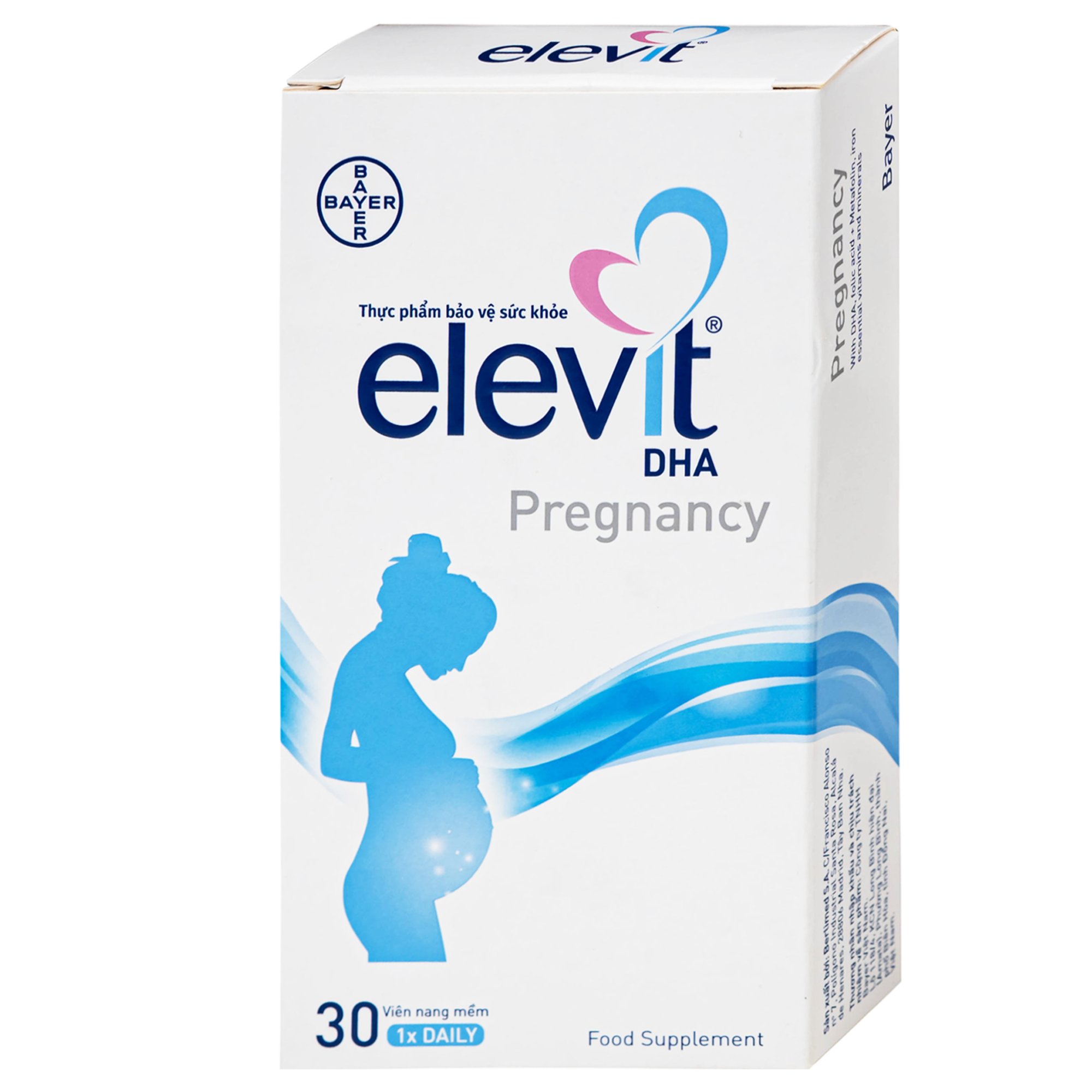 Hình ảnh Elevit Dha Pregnancy là thực phẩm bổ sung khoáng chất thiết yếu cho phụ nữ chuẩn bị mang thai, đang mang thai và cho con bú (2 vỉ x 15 viên)