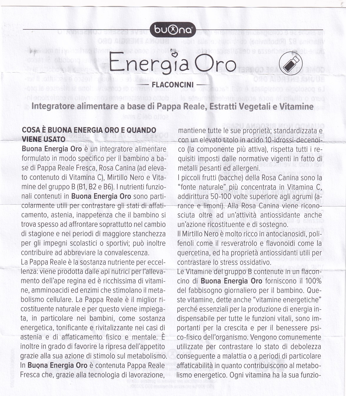 Hình ảnh Dung dịch Bouna Energia Oro hỗ trợ bồi bổ sức khỏe, giúp tăng cường thể lực (10 lọ x 10ml)