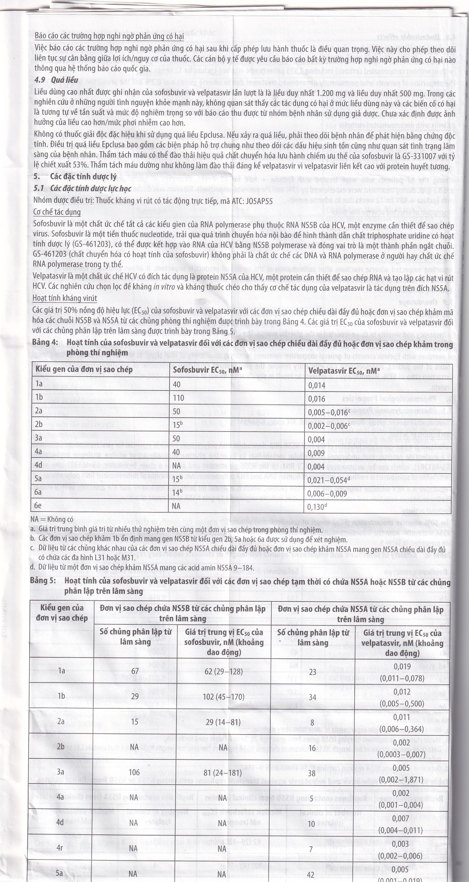 Hình ảnh Thuốc Epclusa 400mg/100mg Gilead điều trị viêm gan C mãn tính (28 viên)