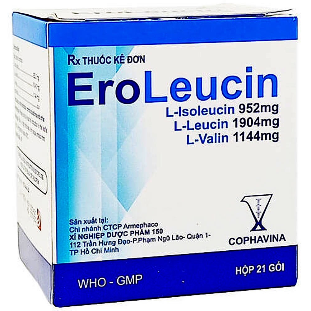 Hình ảnh Thuốc EroLeucin Cophavina tăng cường năng lượng, hỗ trợ phục hồi, tăng sức bền (21 gói)