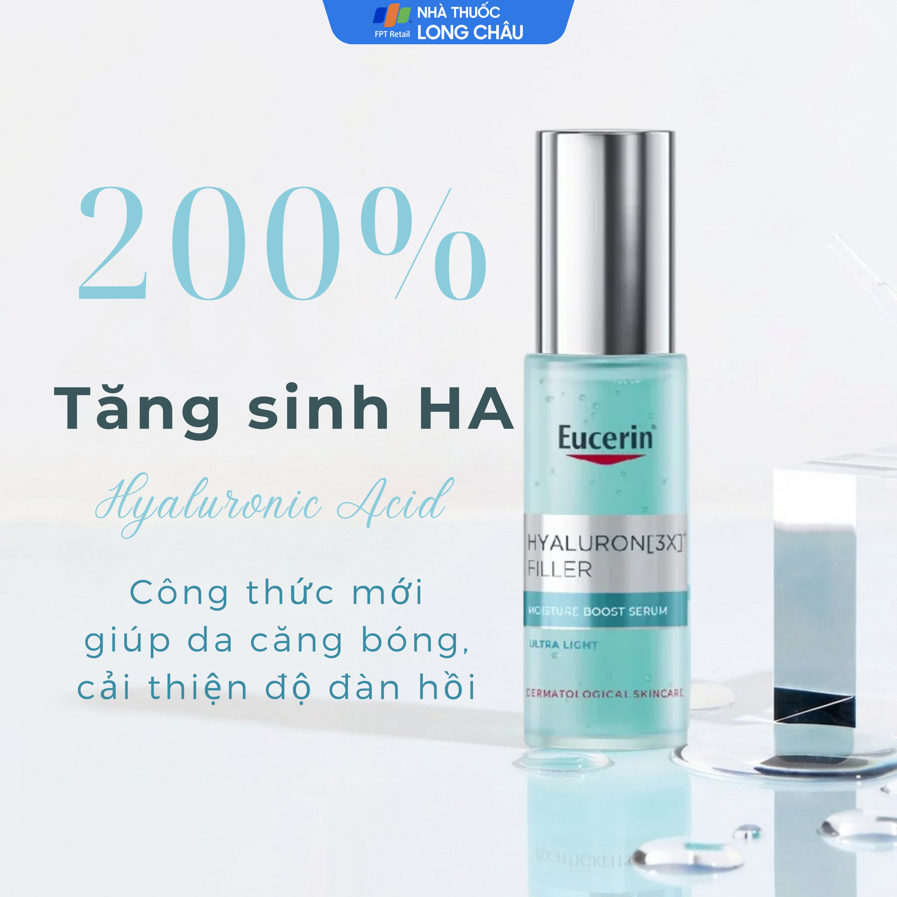 Hình ảnh Tinh chất Eucerin Anti-Age Hyaluron-Filler Moisture Filler cấp ẩm ngăn ngừa lão hóa (30ml)