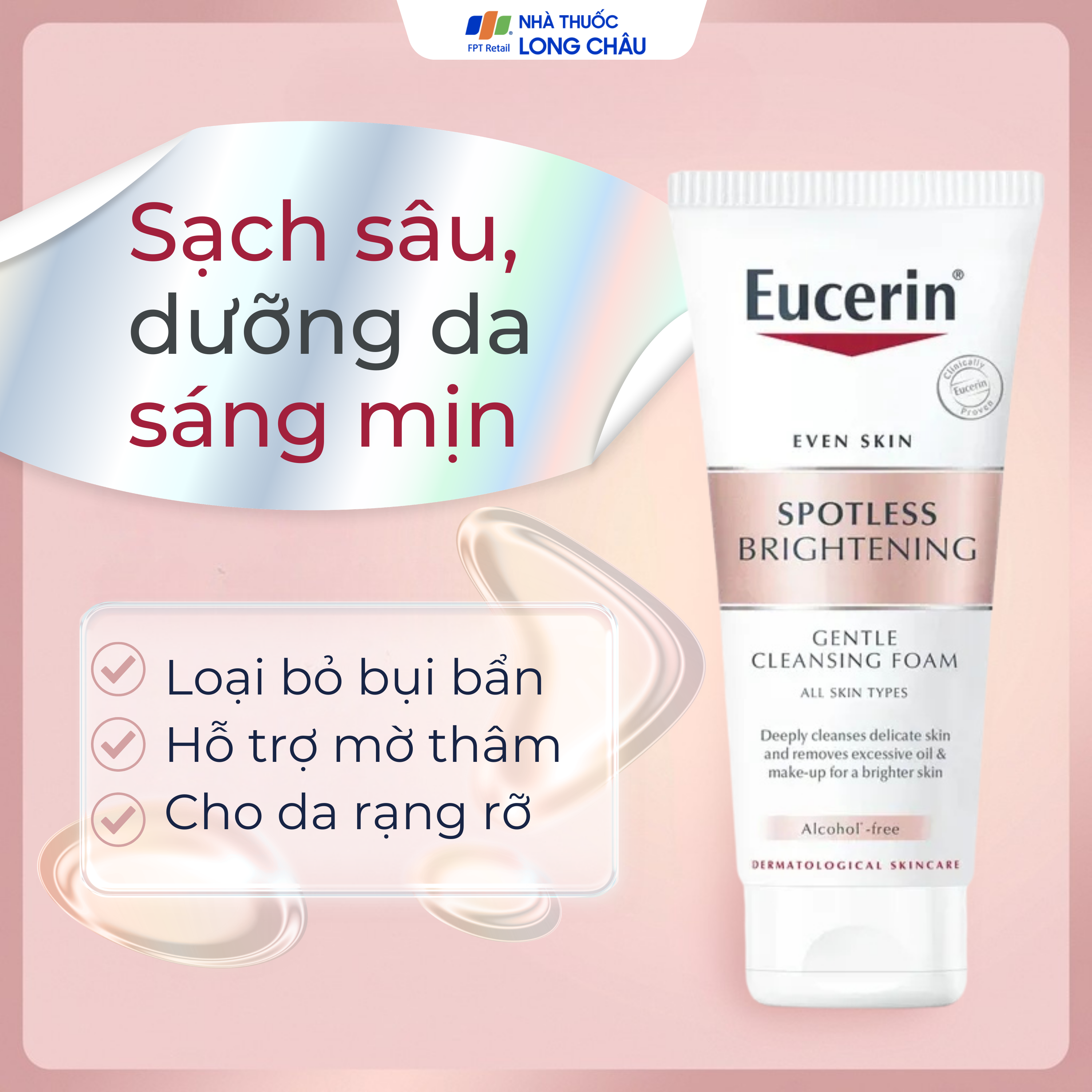 Hình ảnh Sữa rửa mặt Eucerin Spotless Brightening Cleansing Foam sáng da (50g)