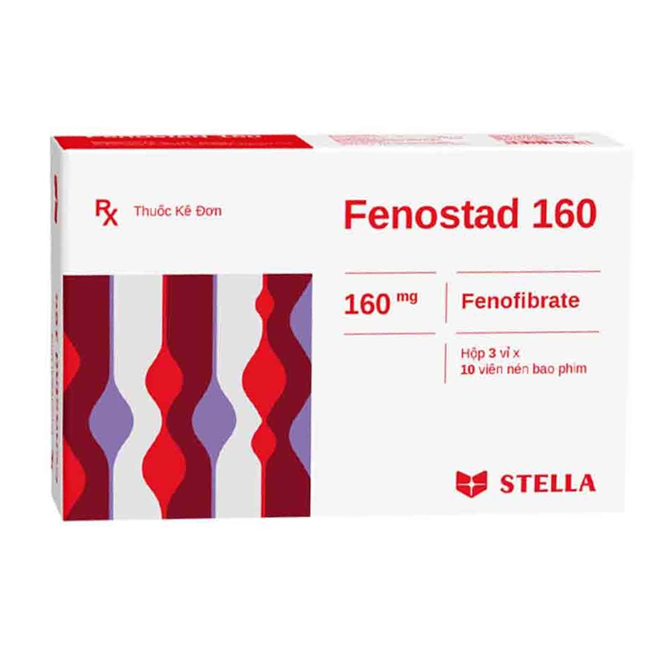 Hình ảnh Thuốc Fenostad 160 Stella điều trị tăng triglycerid huyết nặng (3 vỉ x 10 viên)
