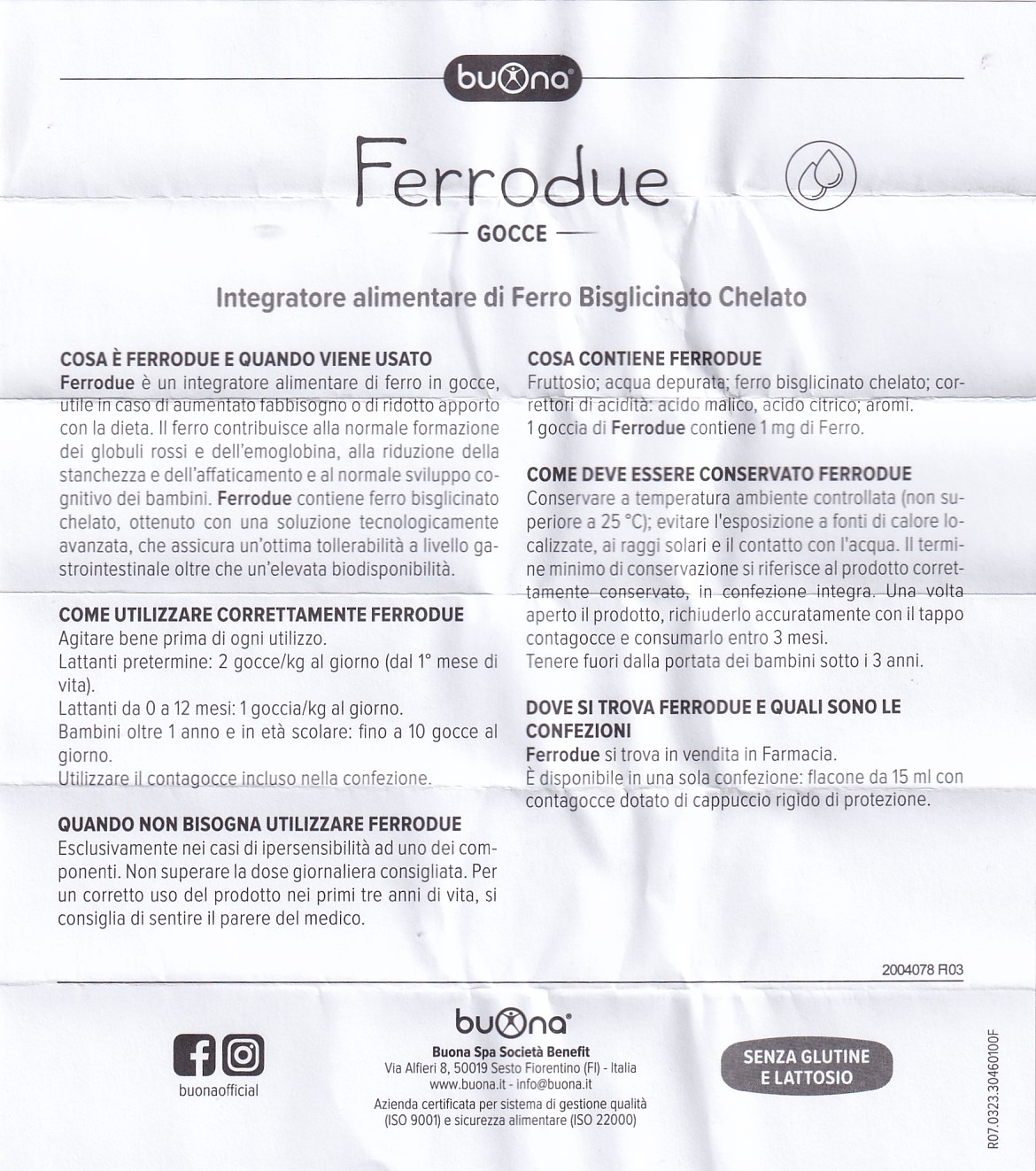 Hình ảnh Dung dịch Ferrodue 15ml Buona bổ sung sắt cho cơ thể, giảm nguy cơ thiếu máu