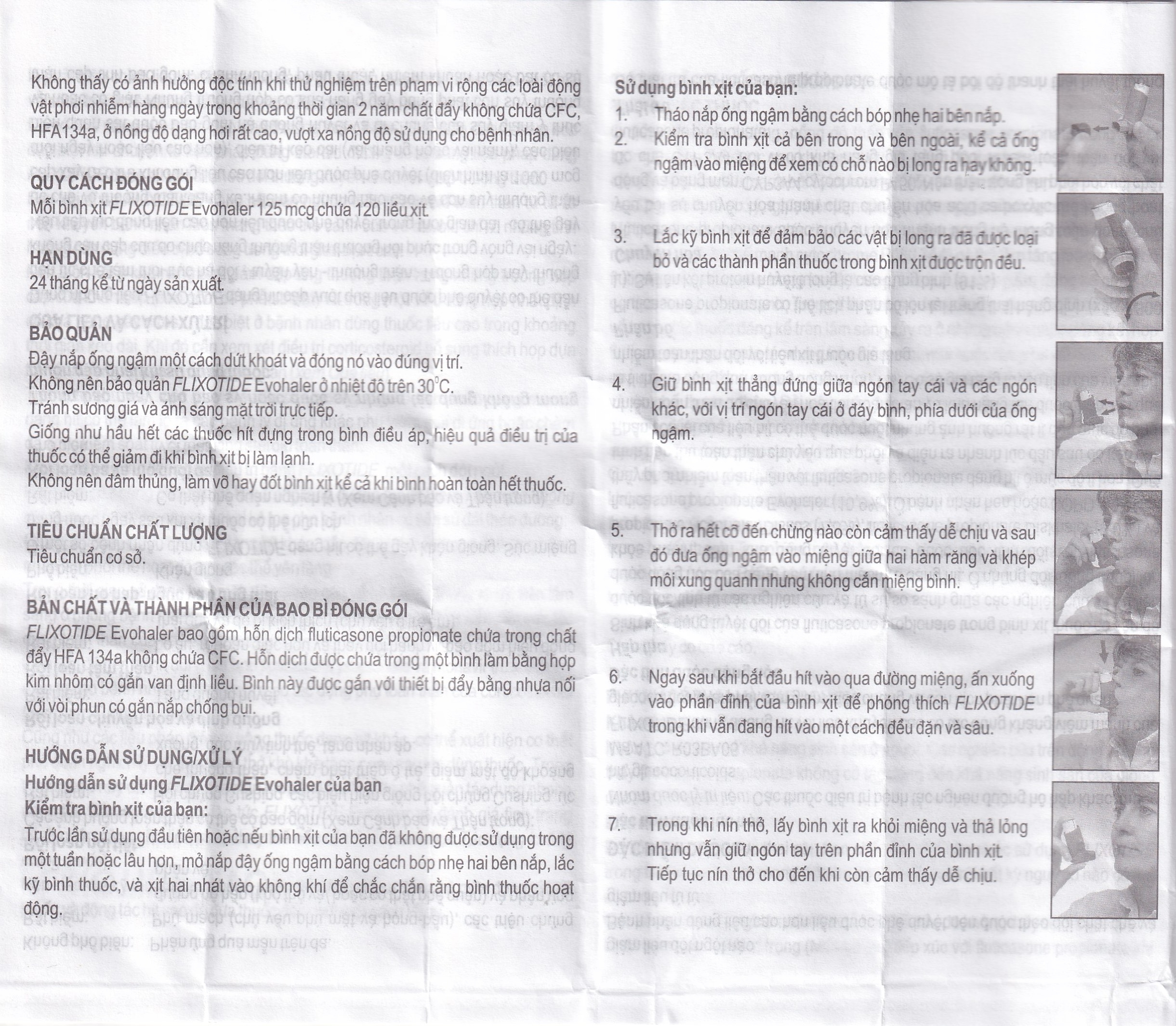 Hình ảnh Khí dung Flixotide 125mcg GSK điều trị hen phế quản (120 liều)