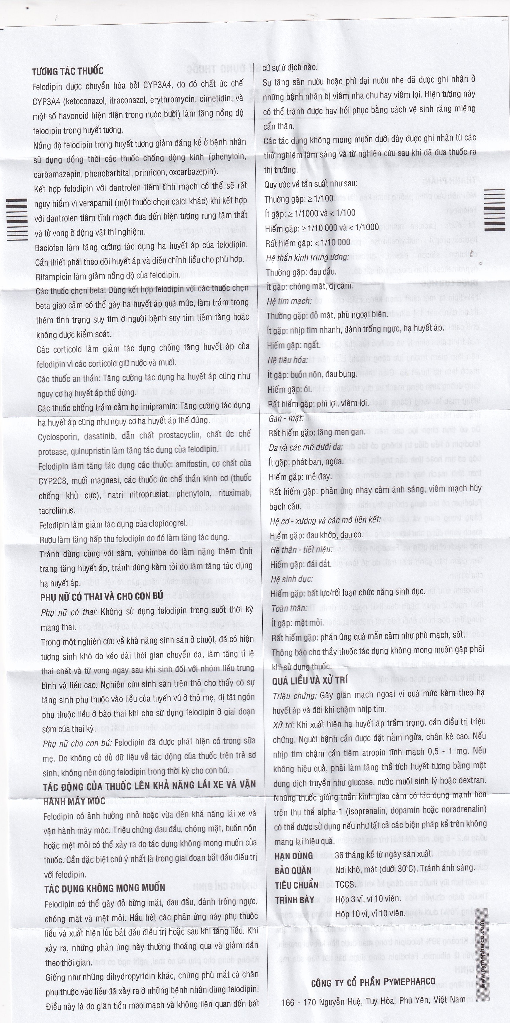 Hình ảnh Thuốc Flodicar MR 5mg Pymepharco điều trị tăng huyết áp (3 vỉ x 10 viên)