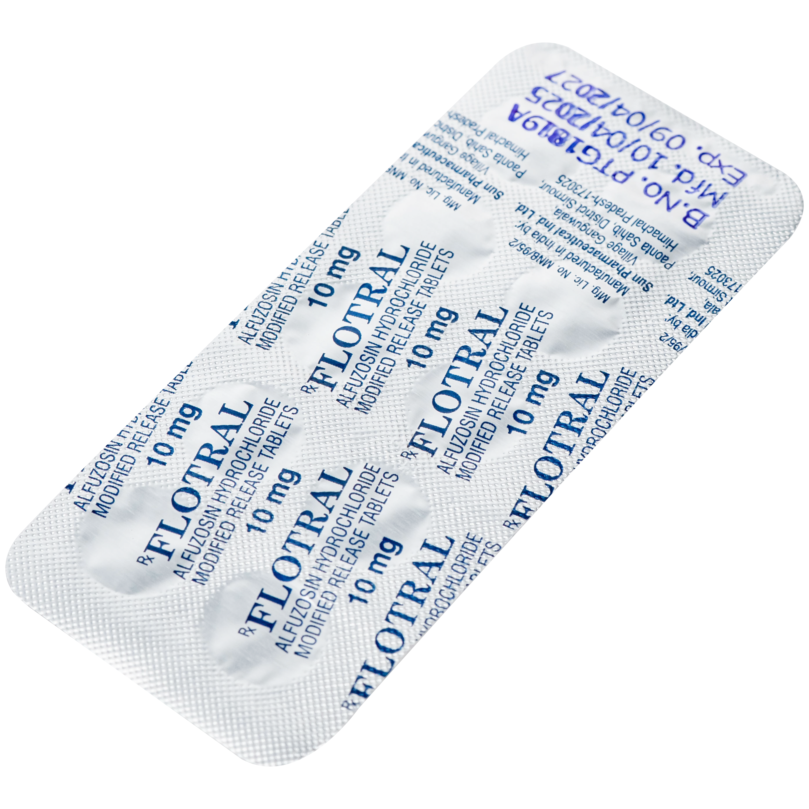 Hình ảnh Thuốc Flotral Sun Pharma 10MG điều trị các dấu hiệu và triệu chứng của tăng sản lành tính tuyến tiền liệt (Bph) (1 Vỉ X 10 Viên)