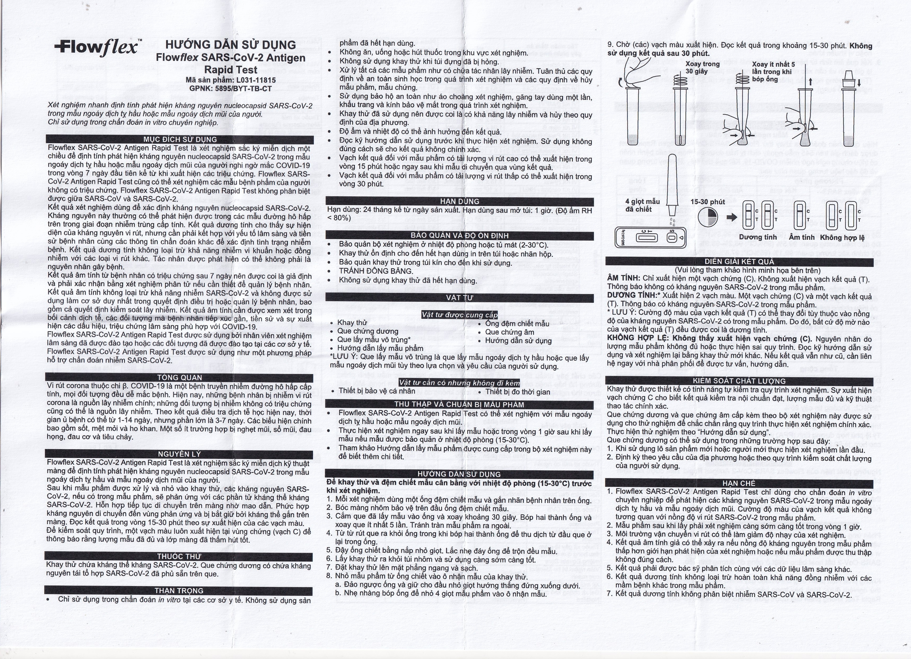 Hình ảnh Kit test Covid Flowflex khay thử xét nghiệm kháng nguyên Sars Cov-2 (25 kit)