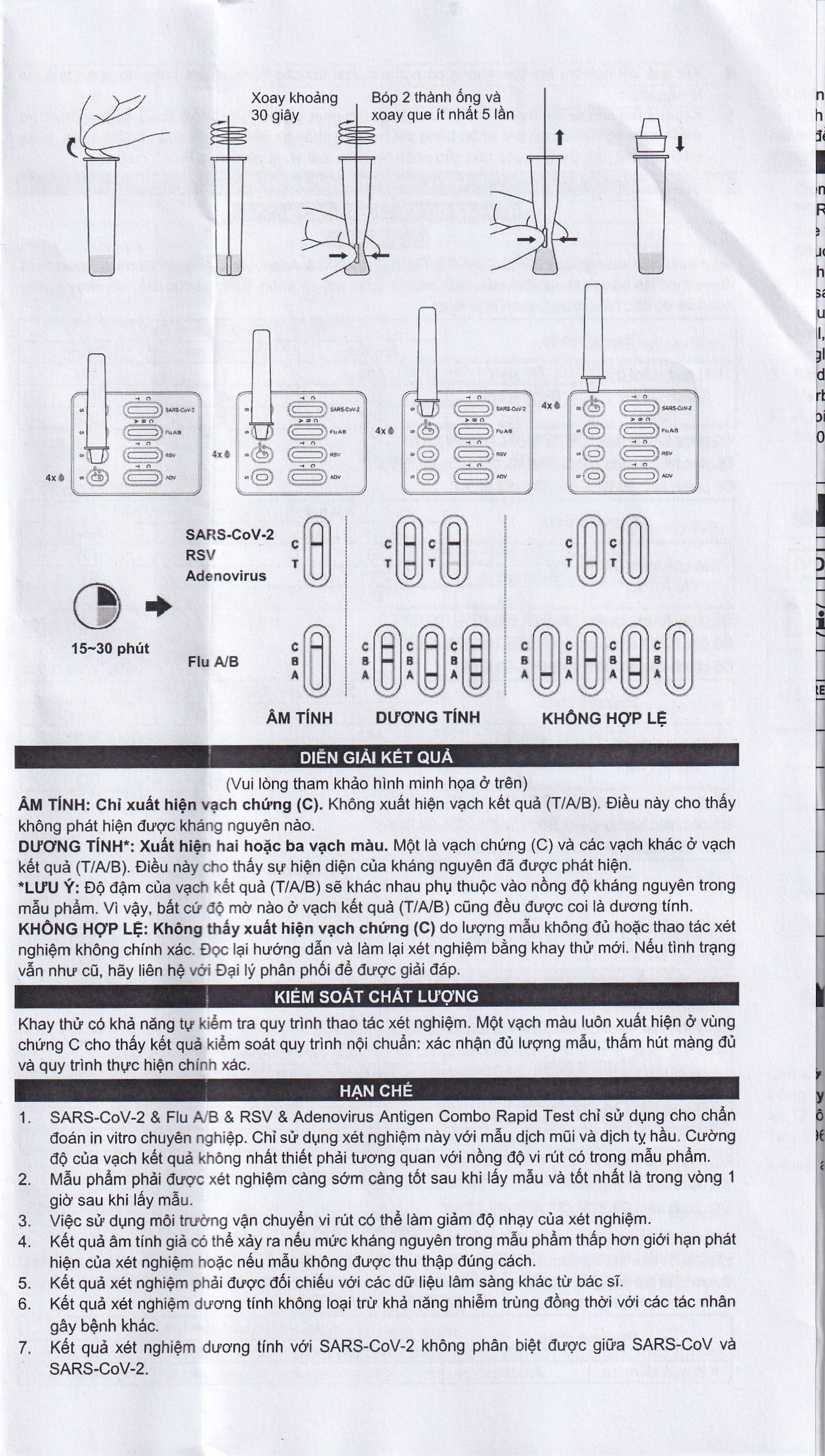 Hình ảnh Kit test cúm A/B, Covid, RSV, Adeno (ADV) Flowflex (20 kít)