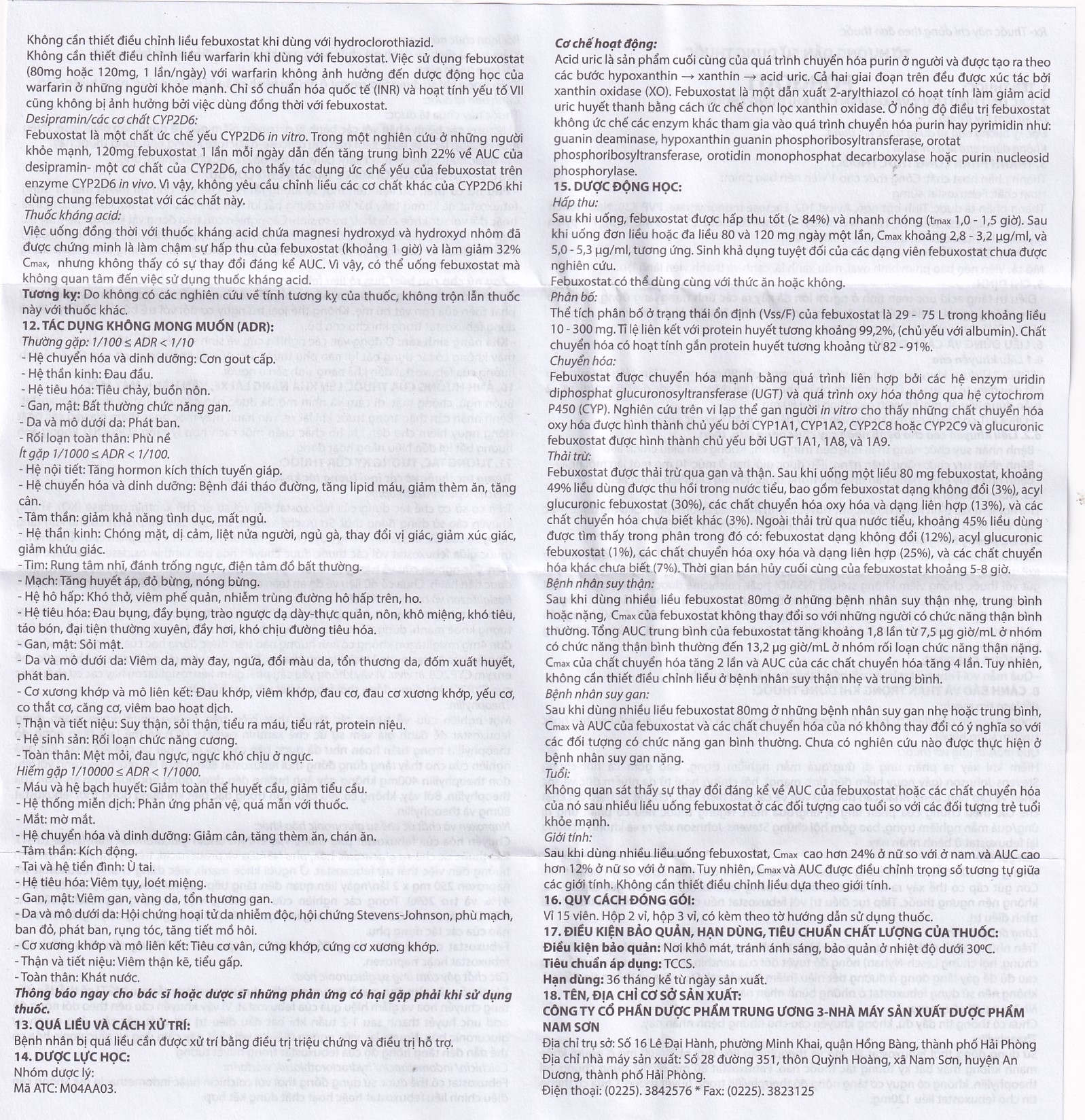 Hình ảnh Thuốc Forgout 40mg TW3 điều trị tăng acid uric mạn tính, viêm khớp do gout (2 vỉ x 15 viên)