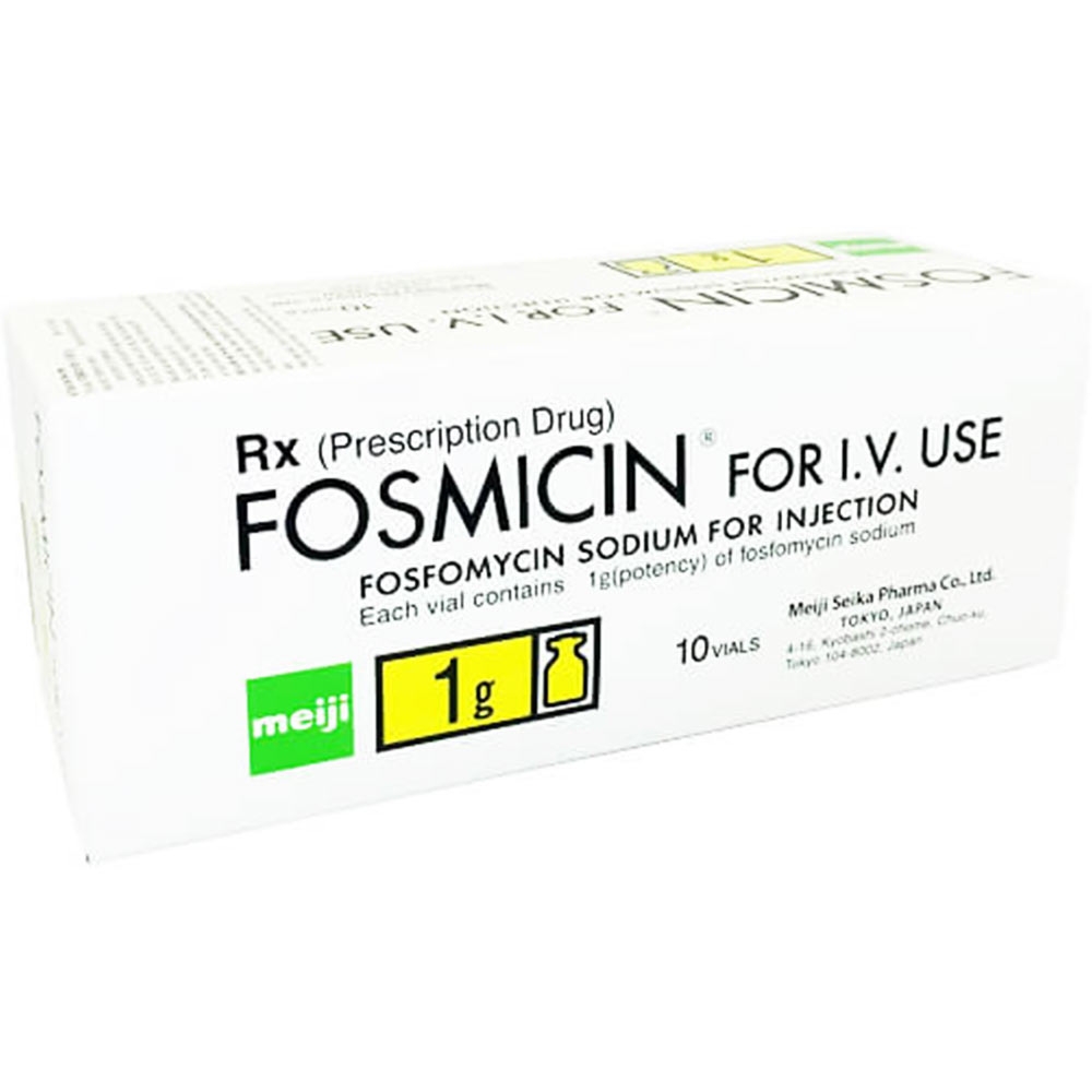 Hình ảnh Thuốc pha tiêm Fosmicin For I.V Use điều trị nhiễm khuẩn (10 lọ)