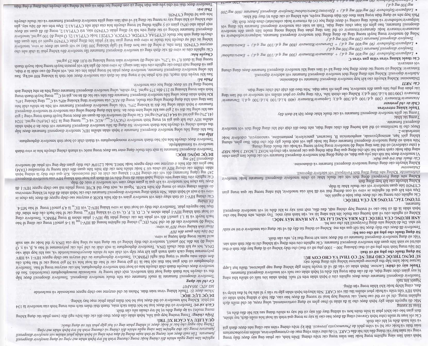 Hình ảnh Thuốc Fovirpoxil Opv Tenofovir disoproxil fumarate điều trị viêm gan B, HIV-1 (3 vỉ x 10 viên)