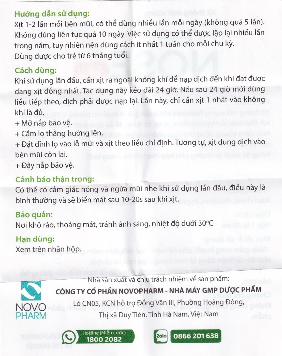 Hình ảnh Dung dịch vệ sinh mũi, xoang Free Nose Kid 6 Month+ Novocare 20ml loãng chất nhày, giảm nghẹt mũi