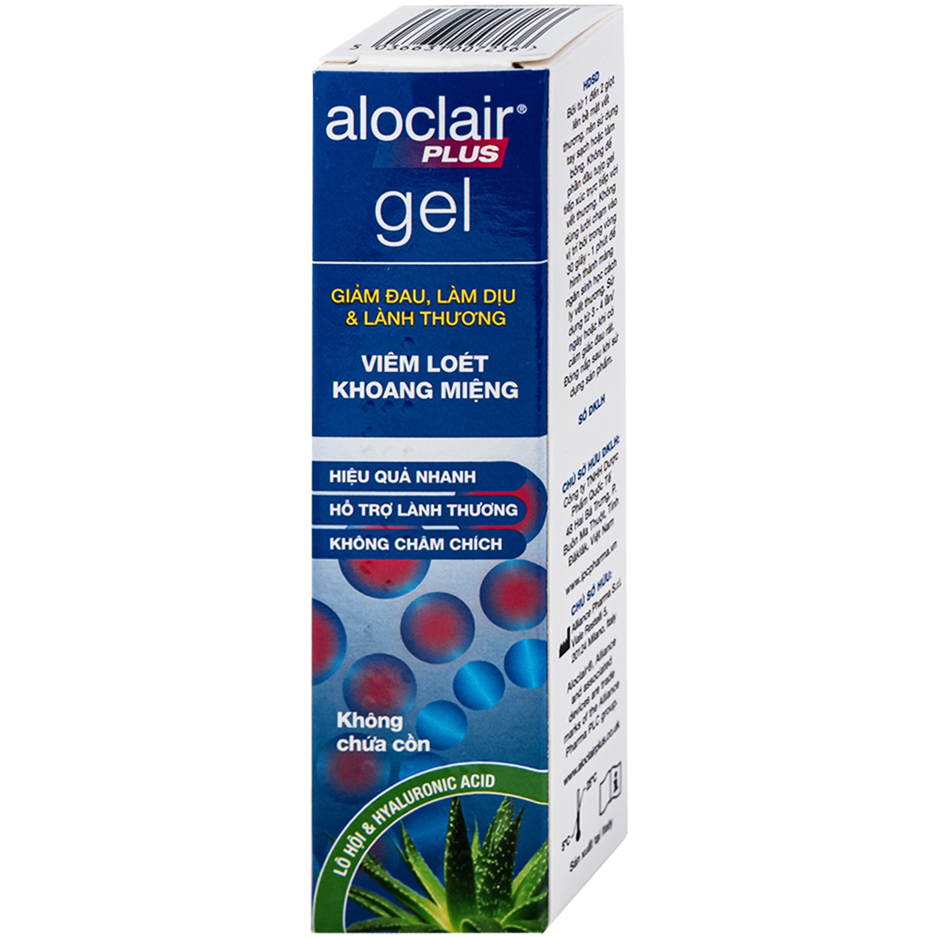 Hình ảnh Gel bôi miệng Aloclair Plus Alliance 8ml giảm nhiệt miệng, tay chân miệng cho mọi lứa tuổi