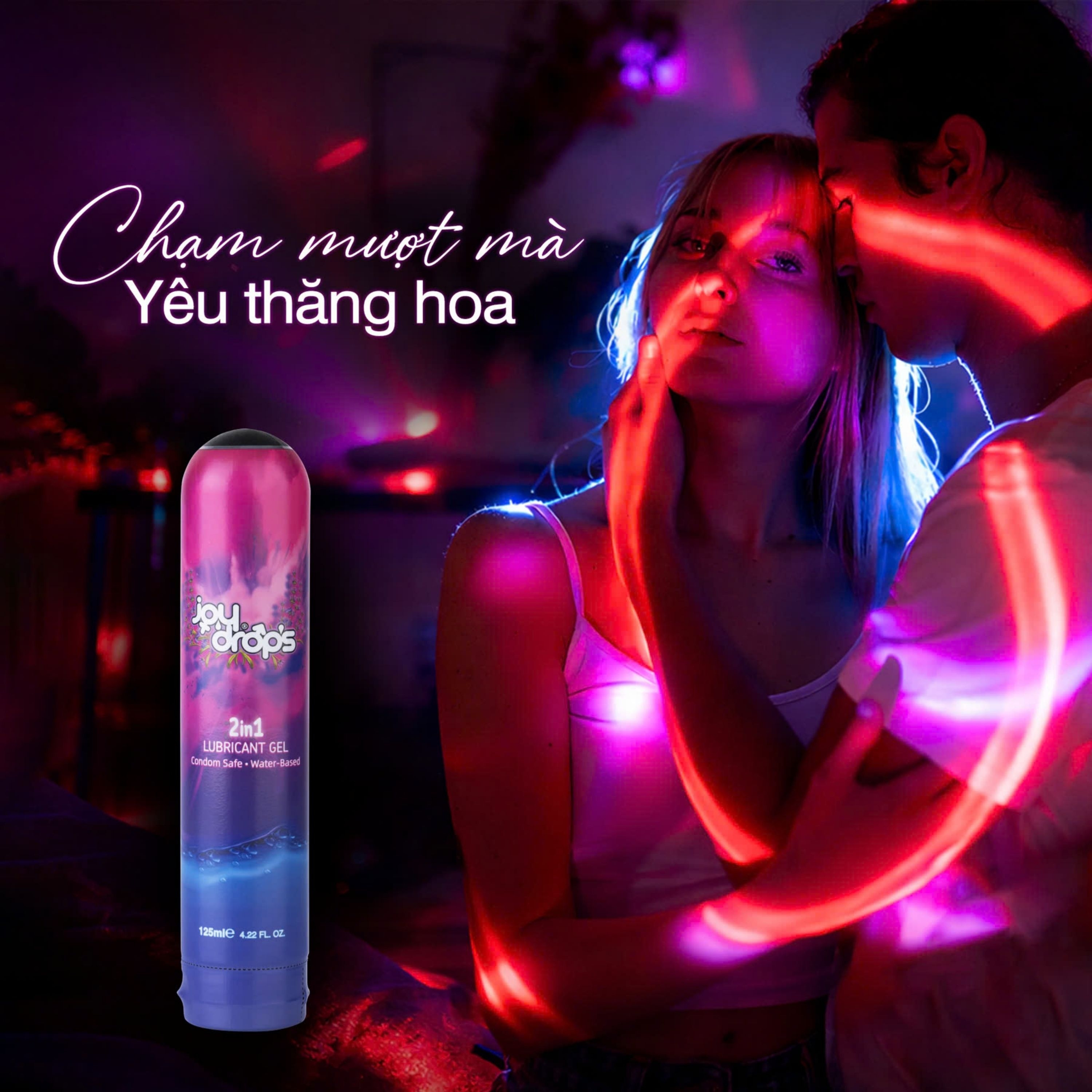 Hình ảnh Gel Bôi Trơn Gốc Nước Joydrops 2 In 1 Dùng Cho Quan Hệ Kết Hợp Massage Giảm Khô Rát, Bảo Vệ Niêm Mạc, Tạo Cảm Giác Mềm Mại 125ml