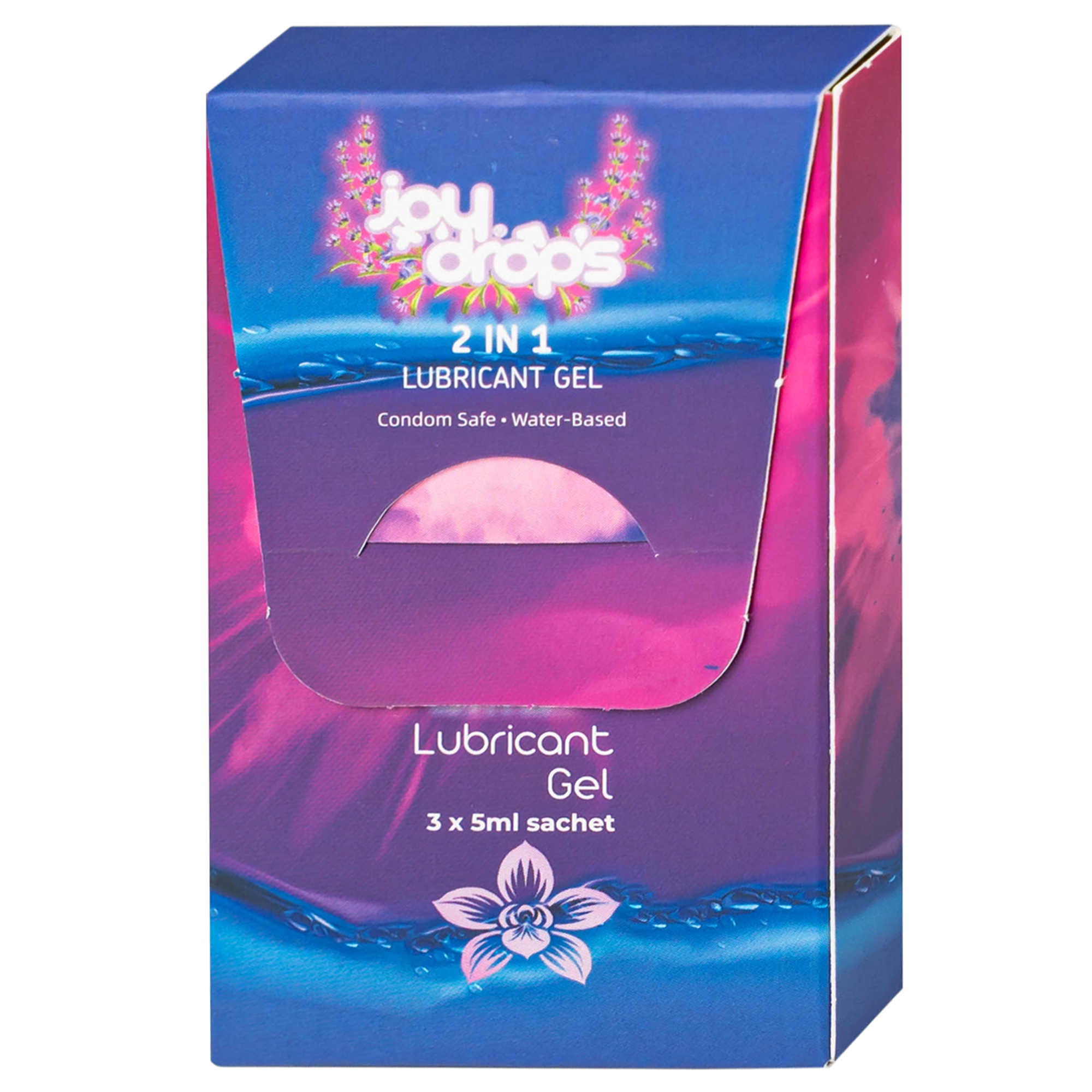 Hình ảnh Gel Bôi Trơn Gốc Nước Joydrops 2In1 (3 gói x 5ml) Dùng Cho Quan Hệ Kết Hợp Massage Giảm Khô Rát, Bảo Vệ Niêm Mạc, Tạo Cảm Giác Mềm Mại