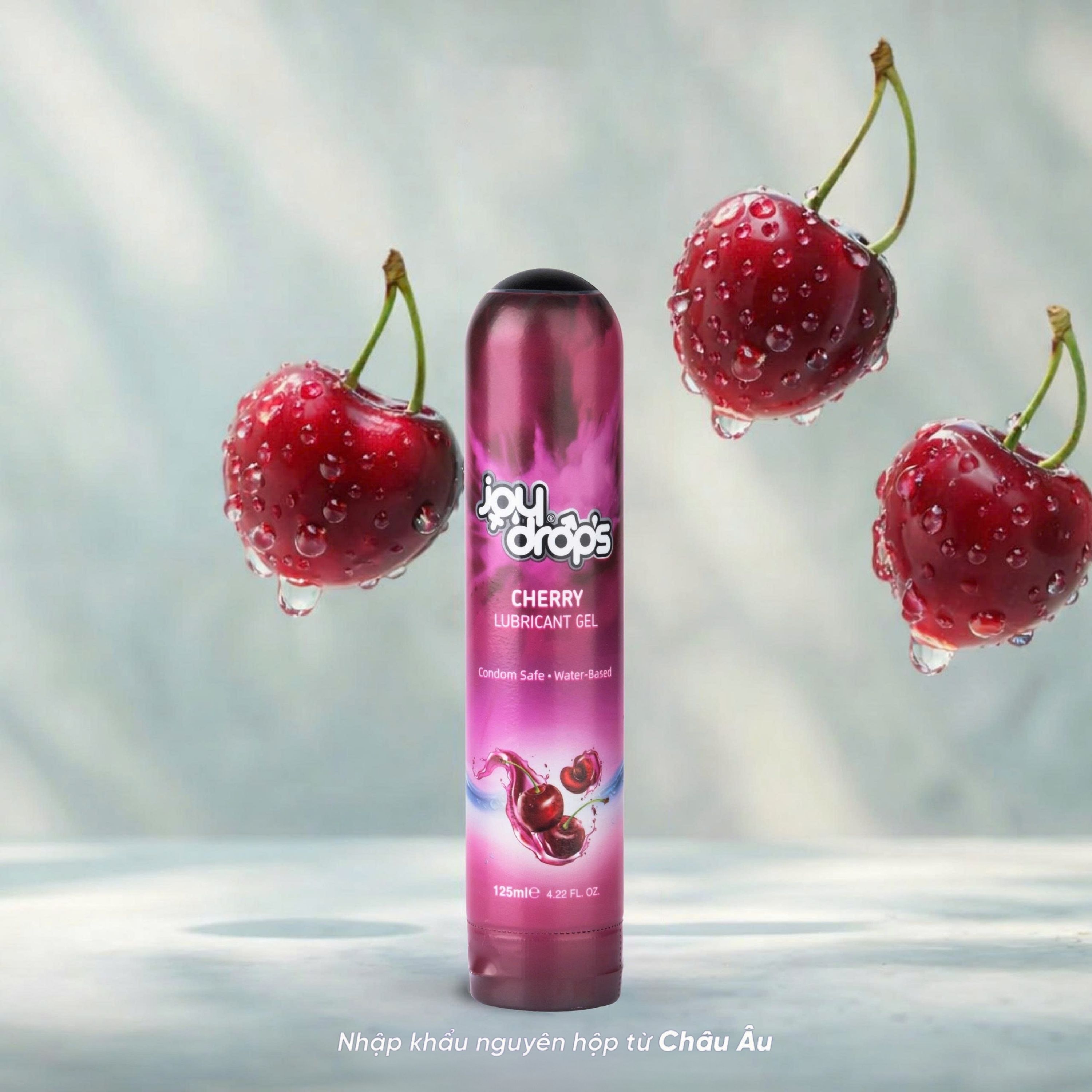 Hình ảnh Gel Bôi Trơn Gốc Nước Joydrops mùi Cherry Dùng Cho Quan Hệ, Giảm Khô Rát, Bảo Vệ Niêm Mạc, Tạo Cảm Giác Mềm Mại 125ml