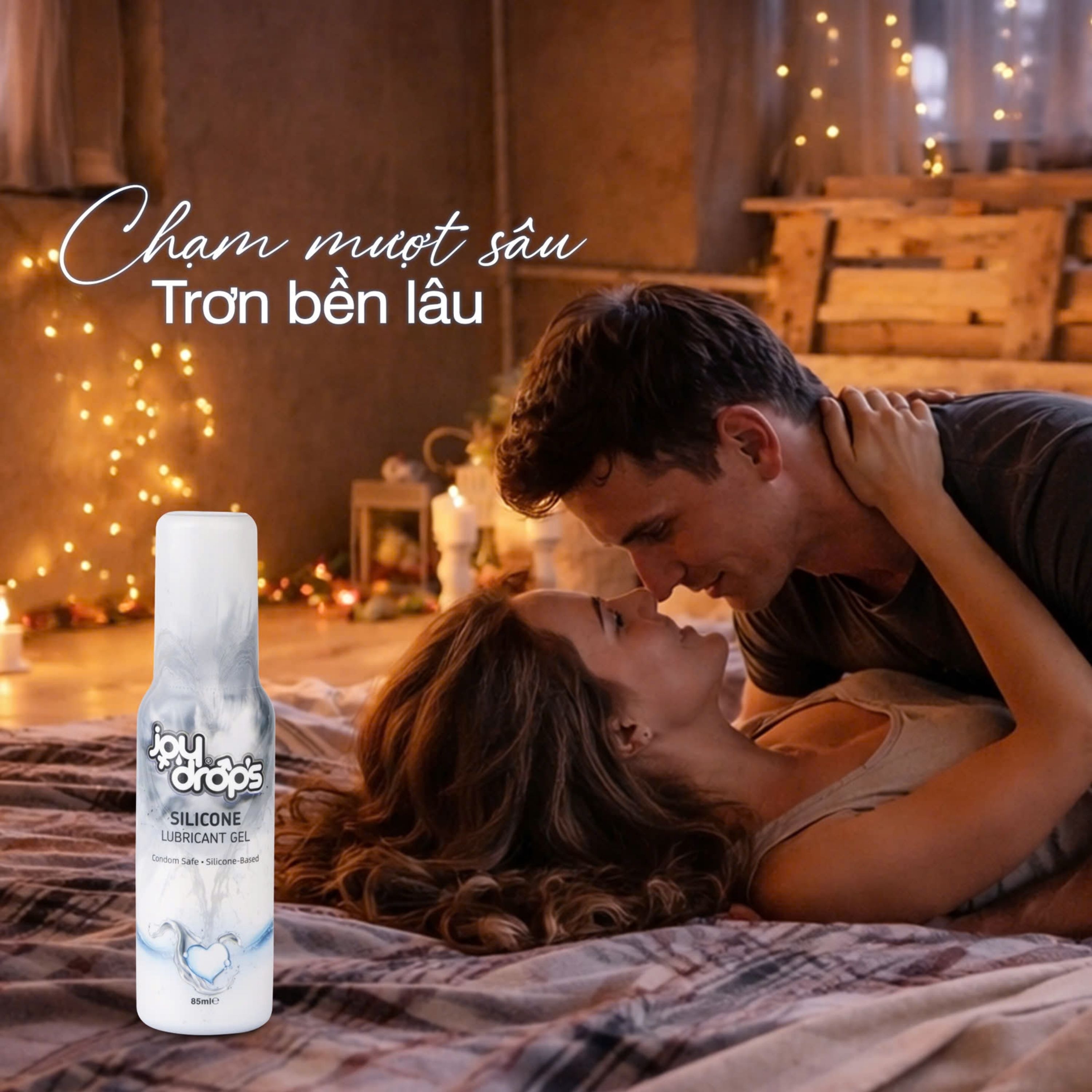 Hình ảnh Gel Bôi Trơn Gốc Silicone Joydrops Độ Trơn Bền Lâu, Dùng Cho Quan Hệ, Giảm Tình Trạng Khô Rát Nặng, Bảo Vệ Niêm Mạc 85ml