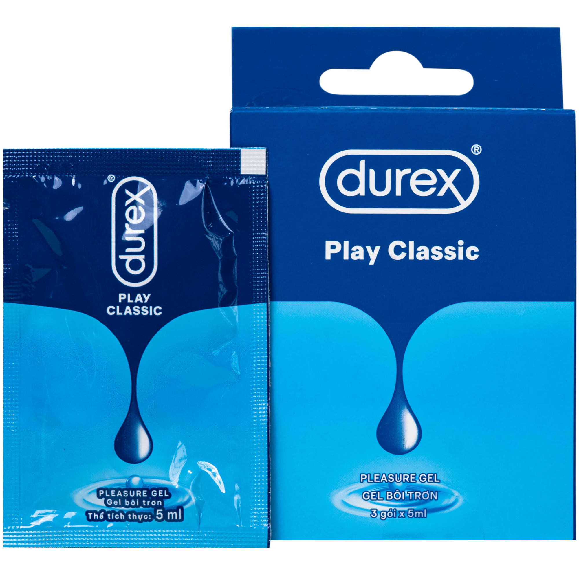 Hình ảnh Gel bôi trơn Durex play classic (3 gói x 5ml)