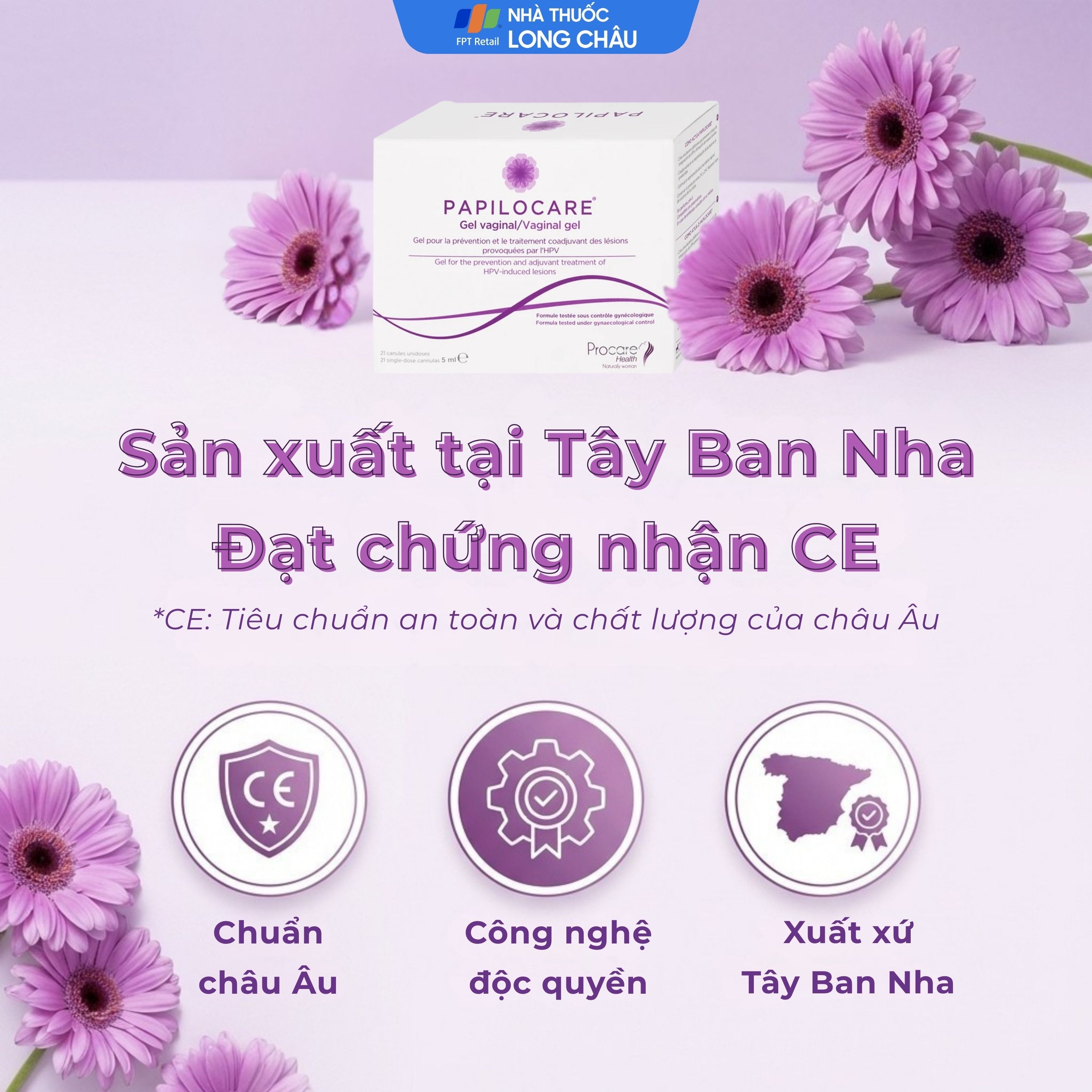 Hình ảnh Gel phụ khoa Papilocare Procare Health (21 tuýp) phòng ngừa và điều trị tổn thương do HPV