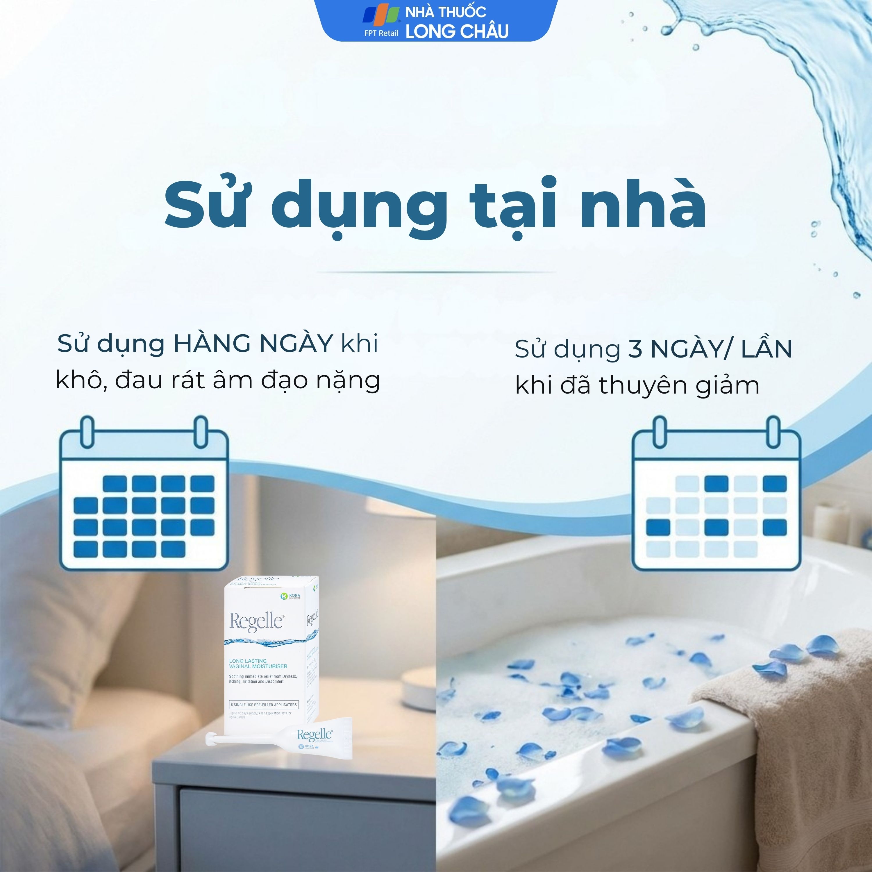 Hình ảnh Gel phụ khoa Regelle hộp (6 tuýp) giúp giữ ẩm, giảm nhanh các triệu chứng khô, ngứa rát, khó chịu của âm đạo