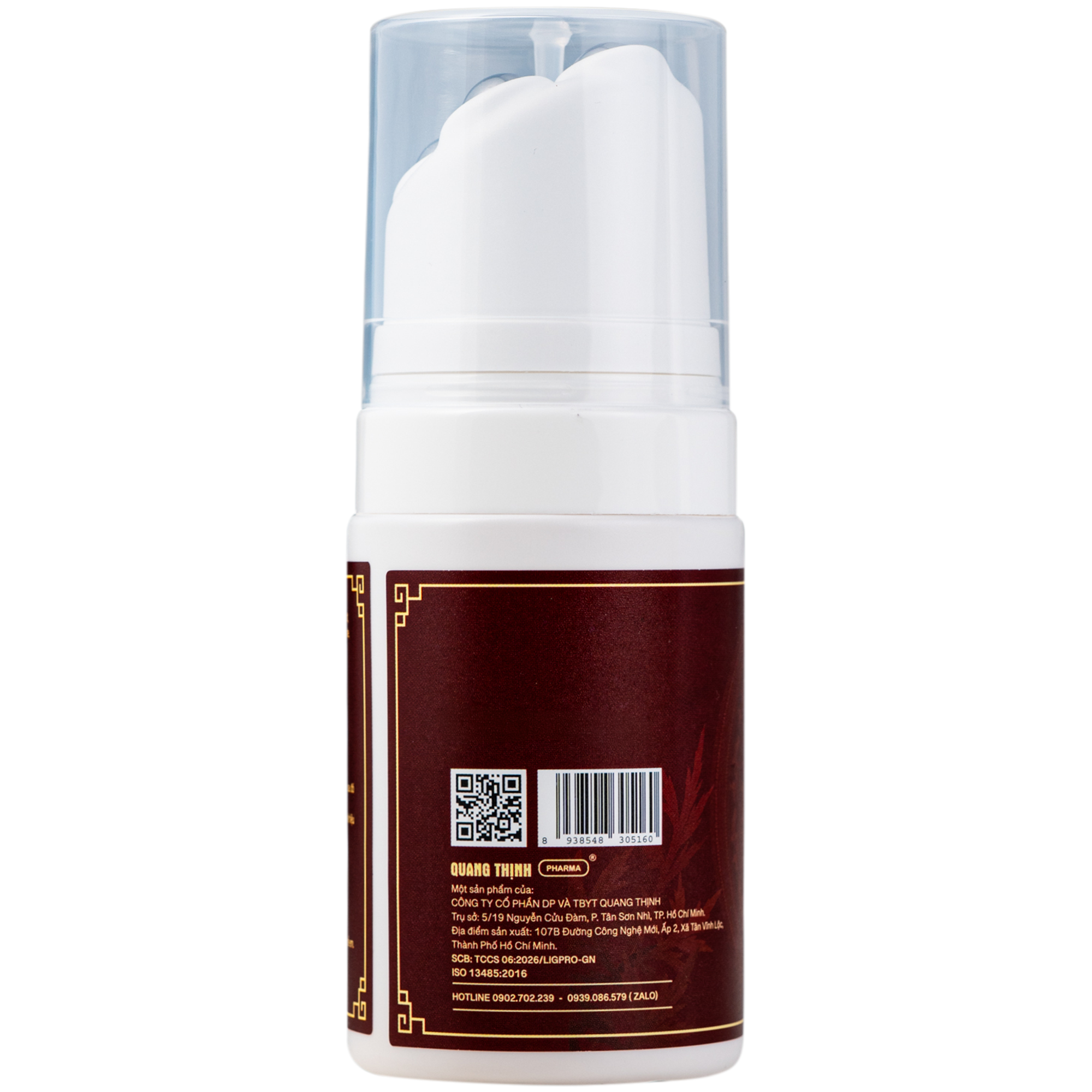 Hình ảnh Gel nóng con lăn massage Gừng - Ngải - Quế Ligpro giúp làm ấm, giảm đau nhức, thư giãn cơ bắp (100ml)