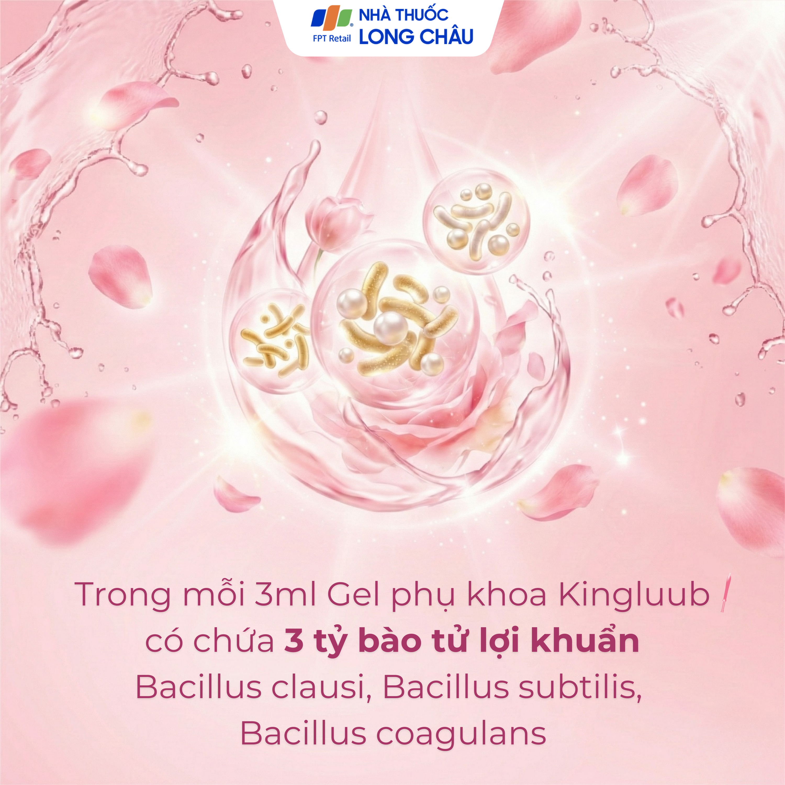 Hình ảnh Bút phụ khoa Kingluub (5 tuýp x 3ml) hỗ trợ điều trị, giảm viêm nhiễm, bôi trơn, làm mềm vùng âm đạo
