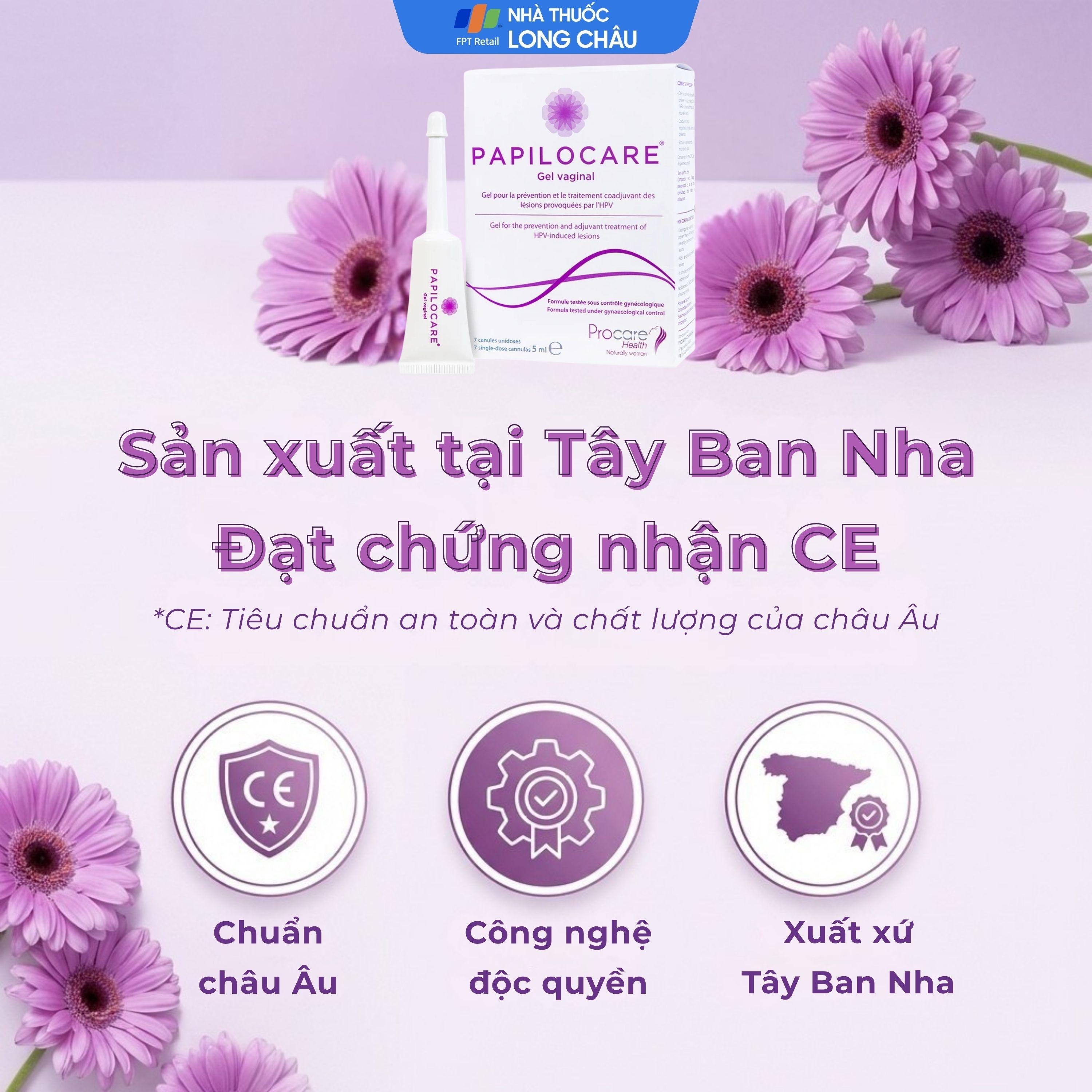 Hình ảnh Gel phụ khoa Papilocare Procare Health (Hộp 7 tuýp) phòng ngừa và hỗ trợ điều trị tổn thương do HPV