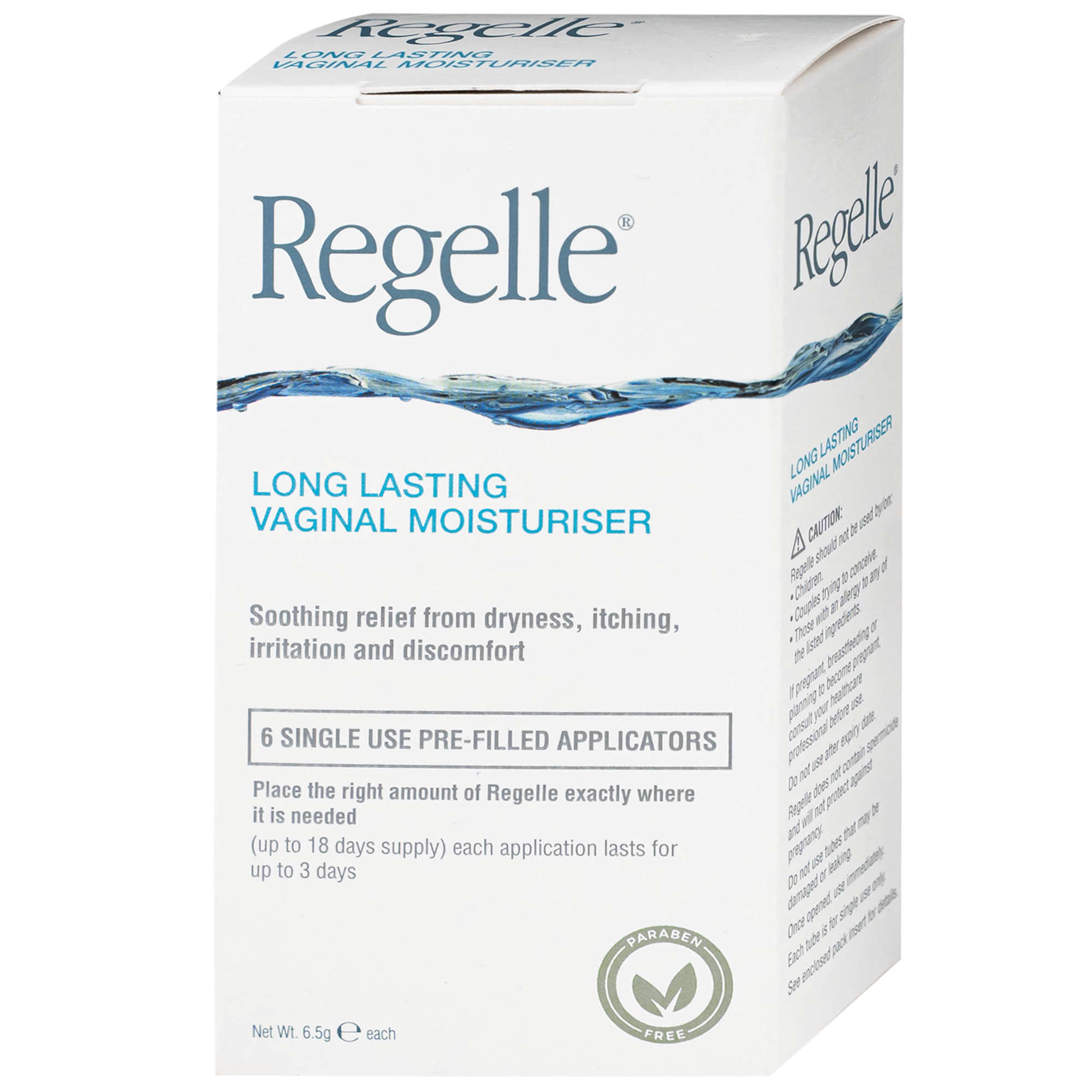 Hình ảnh Gel phụ khoa Regelle hộp (6 tuýp) giúp giữ ẩm, giảm nhanh các triệu chứng khô, ngứa rát, khó chịu của âm đạo
