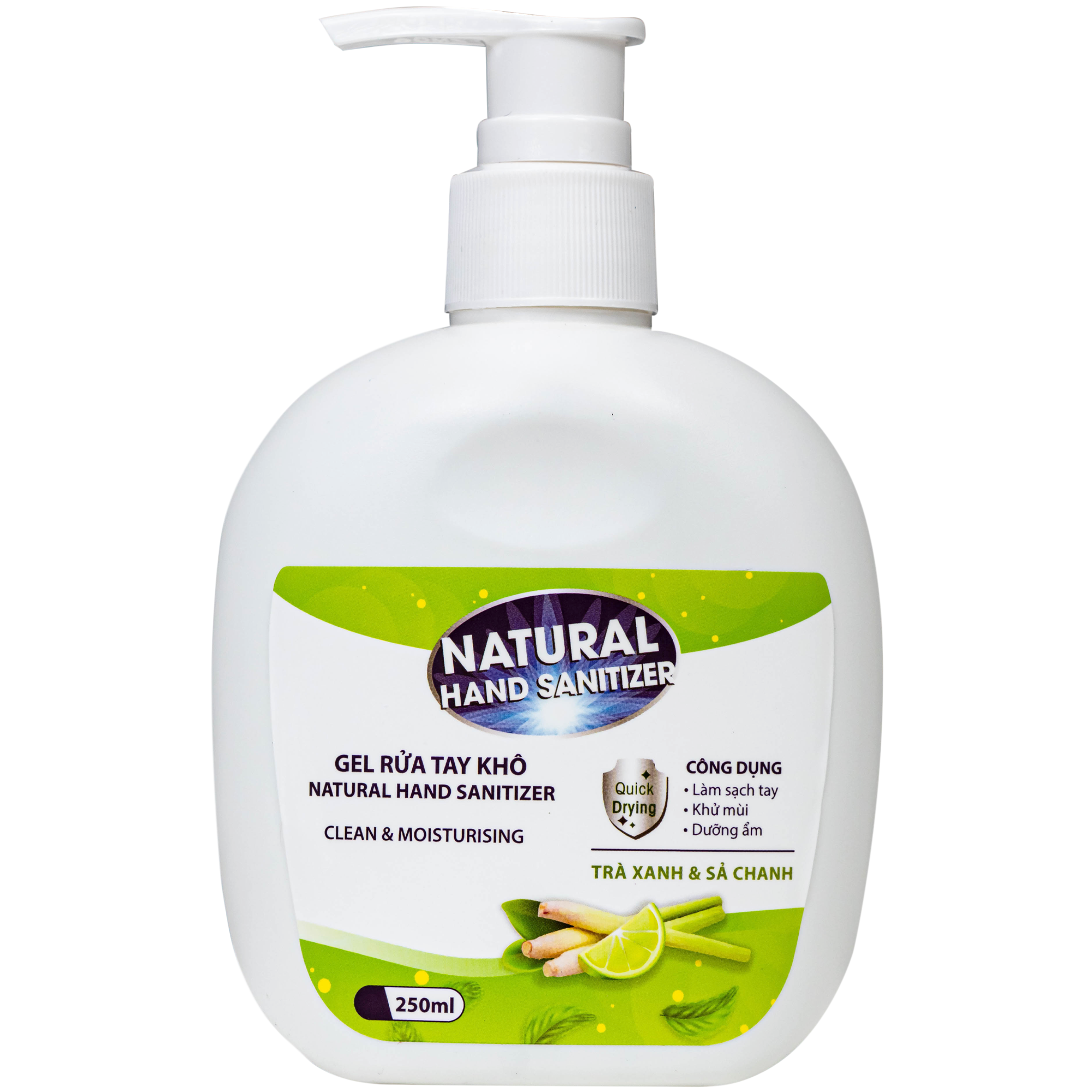 Hình ảnh Gel rửa tay khô Natural Hand Sanitizer sát khuẩn, làm sạch tay (250ml)