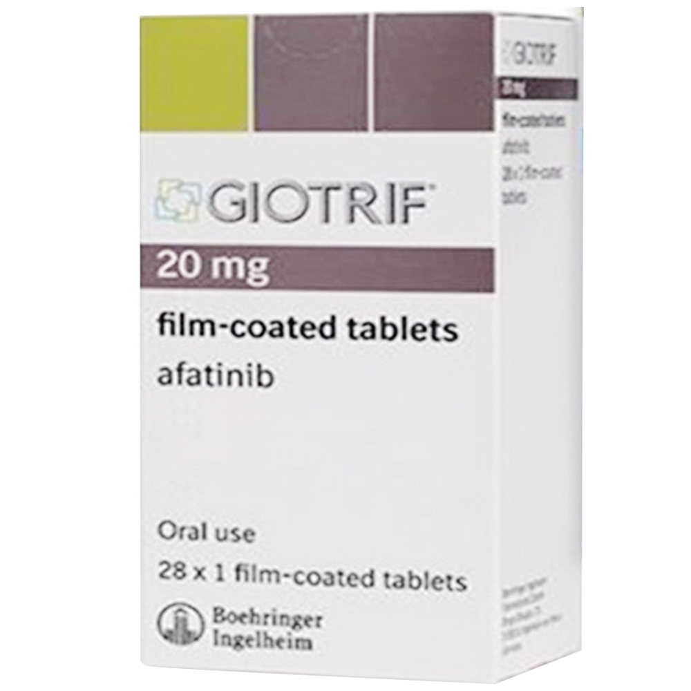 Hình ảnh Thuốc Giotrif 20mg Boehringer điều trị ung thư phổi (4 vỉ x 7 viên)