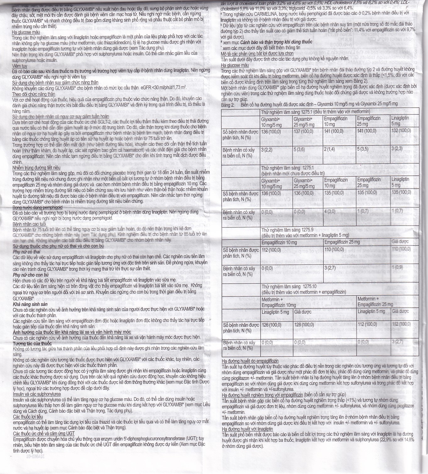 Hình ảnh Thuốc Glyxambi 10mg/5mg Boehringer điều trị đái tháo đường típ 2 (3 vỉ x 10 viên)