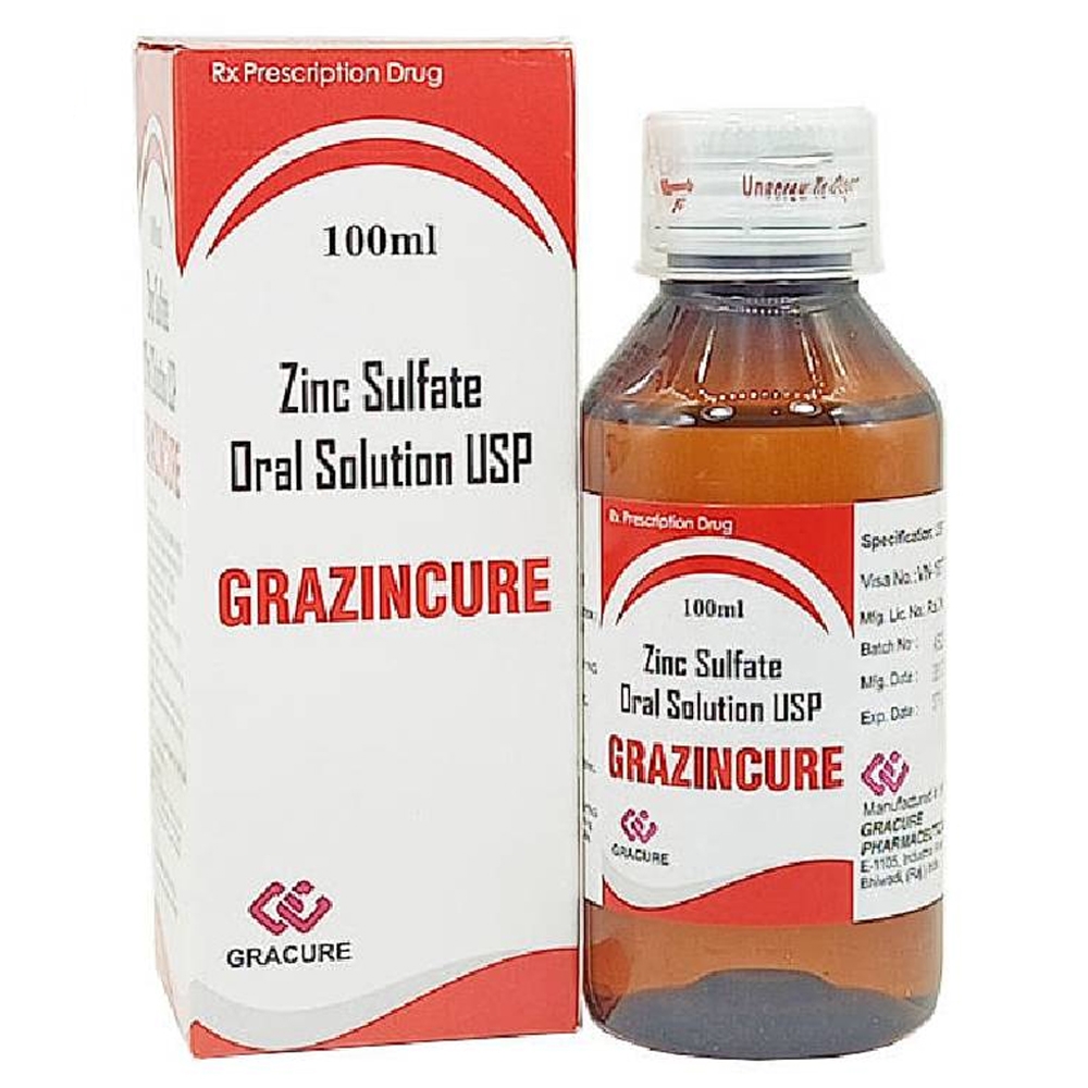 Hình ảnh Thuốc Grazincure 100ml Gracure điều trị tiêu chảy, thiếu kẽm, suy giảm miễn dịch