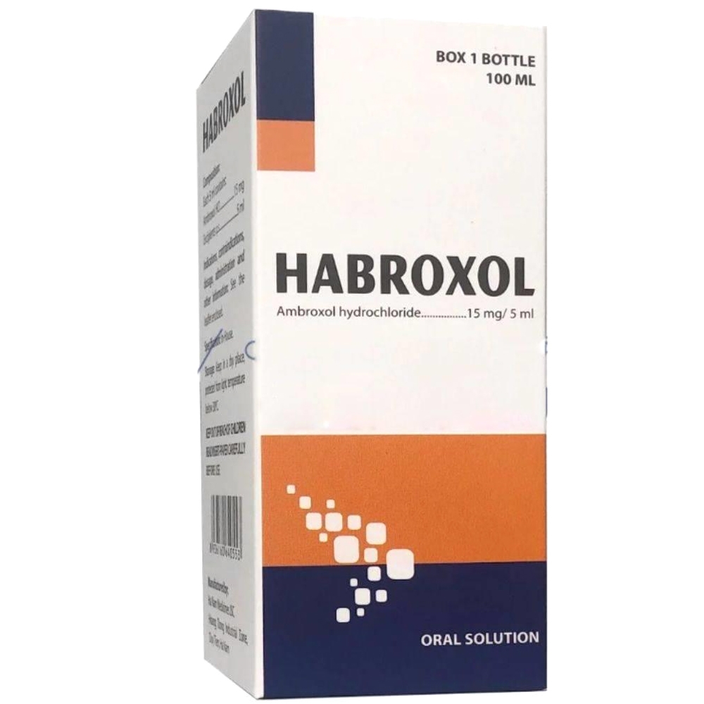 Hình ảnh Dung dịch uống Habroxol 100ml Hà Nam tiêu chất nhầy đường hô hấp
