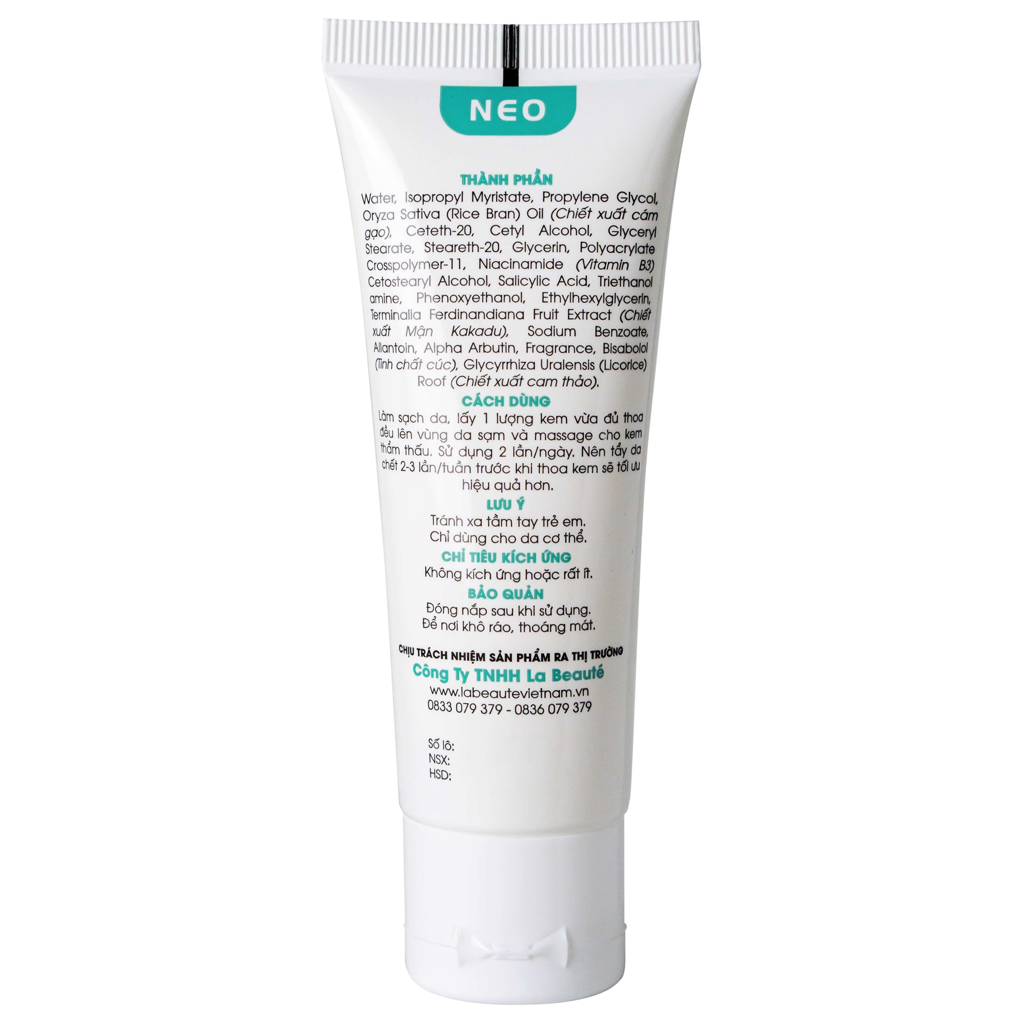 Hình ảnh Kem giảm thâm Hebe Effective Whitening Cream La Beaute hỗ trợ giảm thâm vùng nách, vùng kín (35g)