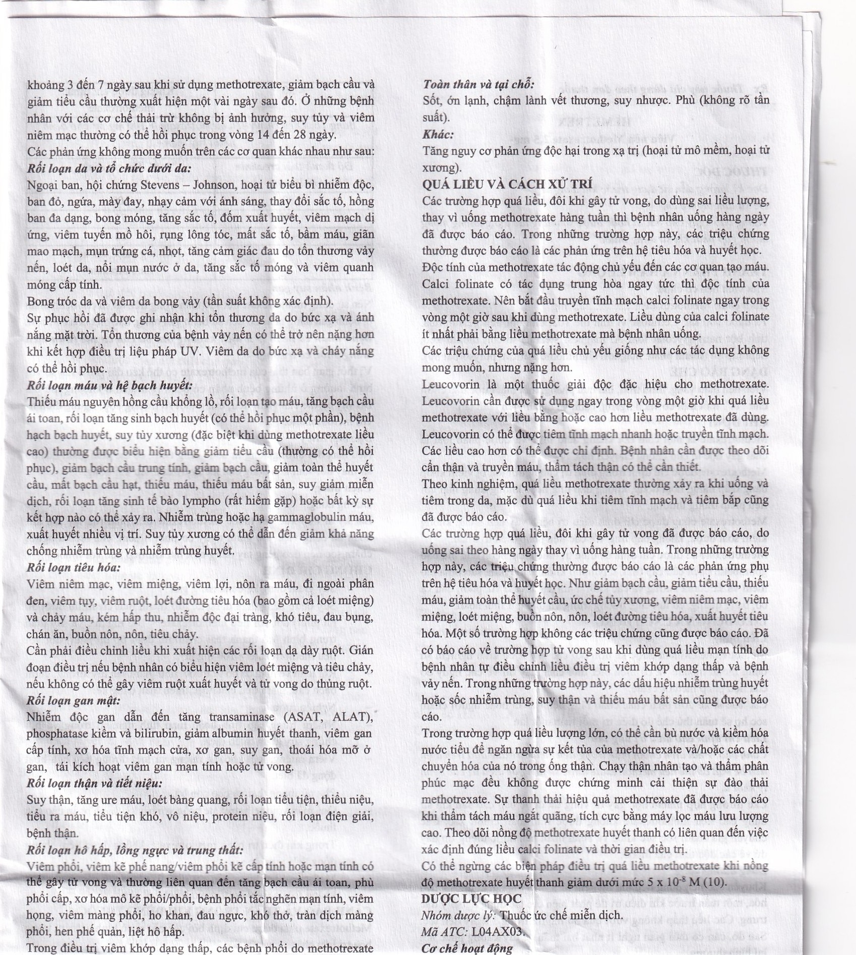 Hình ảnh Thuốc Hemetrex 2,5mg Herabiopharm điều trị viêm khớp dạng thấp nặng (10 vỉ x 10 viên)