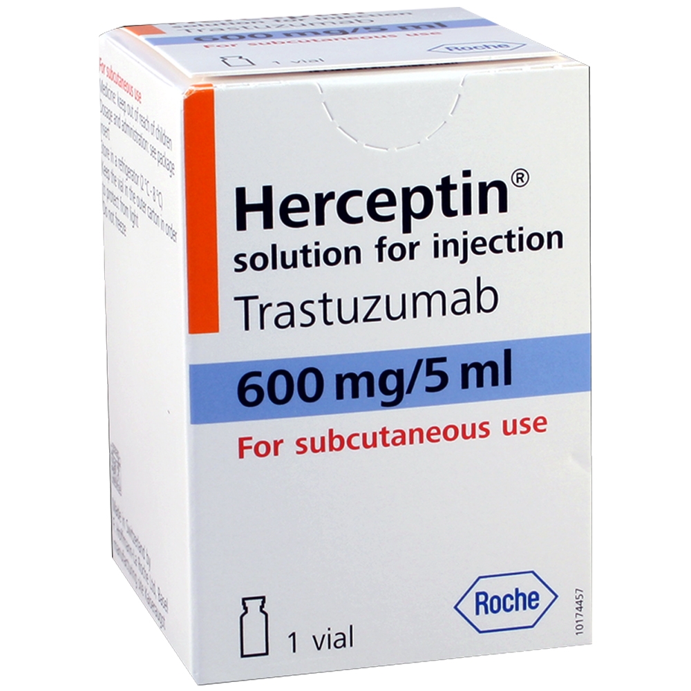 Hình ảnh Thuốc Herceptin 600mg/5ml Roche điều trị ung thư vú sớm, ung thư vú tiến triển, ung thư dạ dày tiến triển